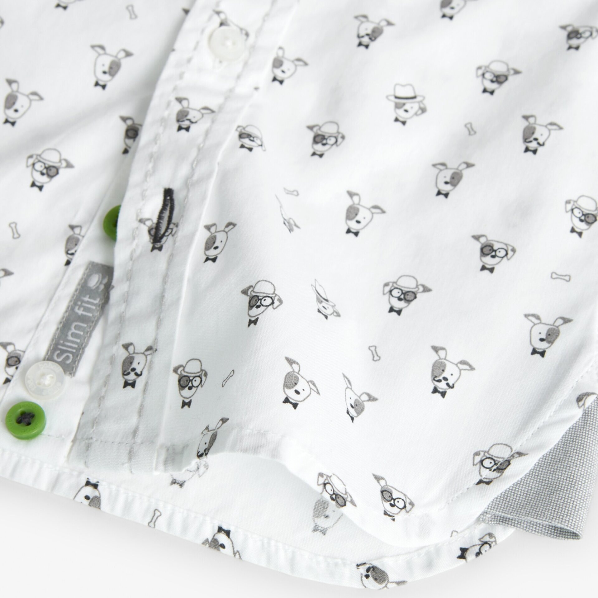 Camisa popelín estampado perros (2y3A) - 4