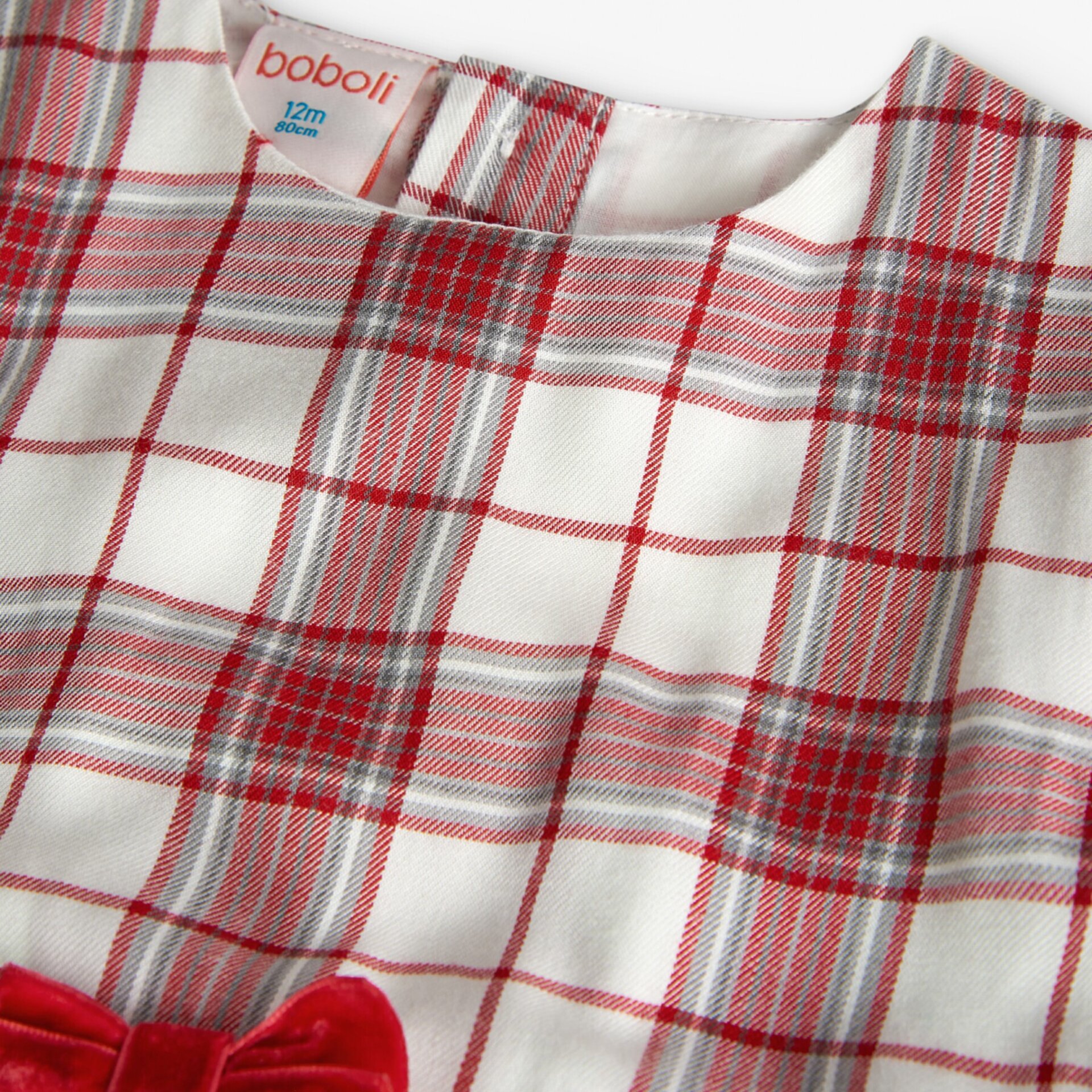 Vestido cuadros rojo - 3