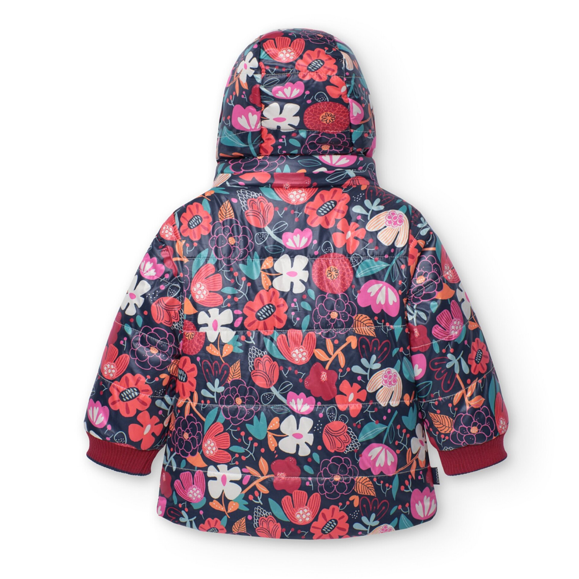 Parka reversible niña estampado flores - 6