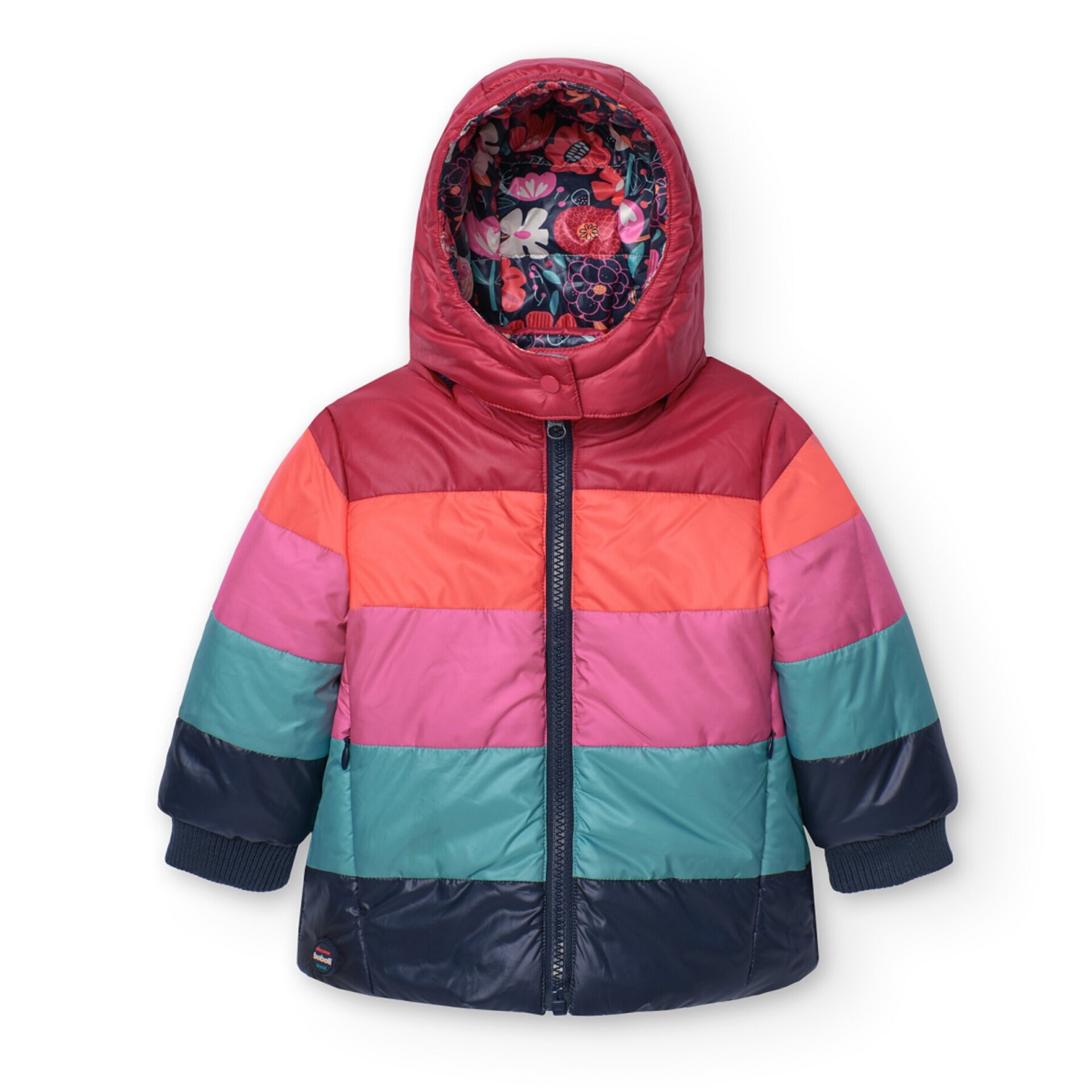 Parka reversible niña estampado flores - 10