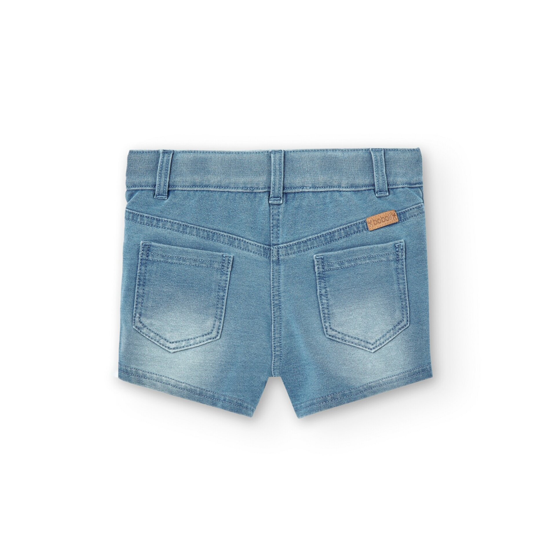 Cjto. camiseta+Short denim algodón azul claro - 8 años - 2