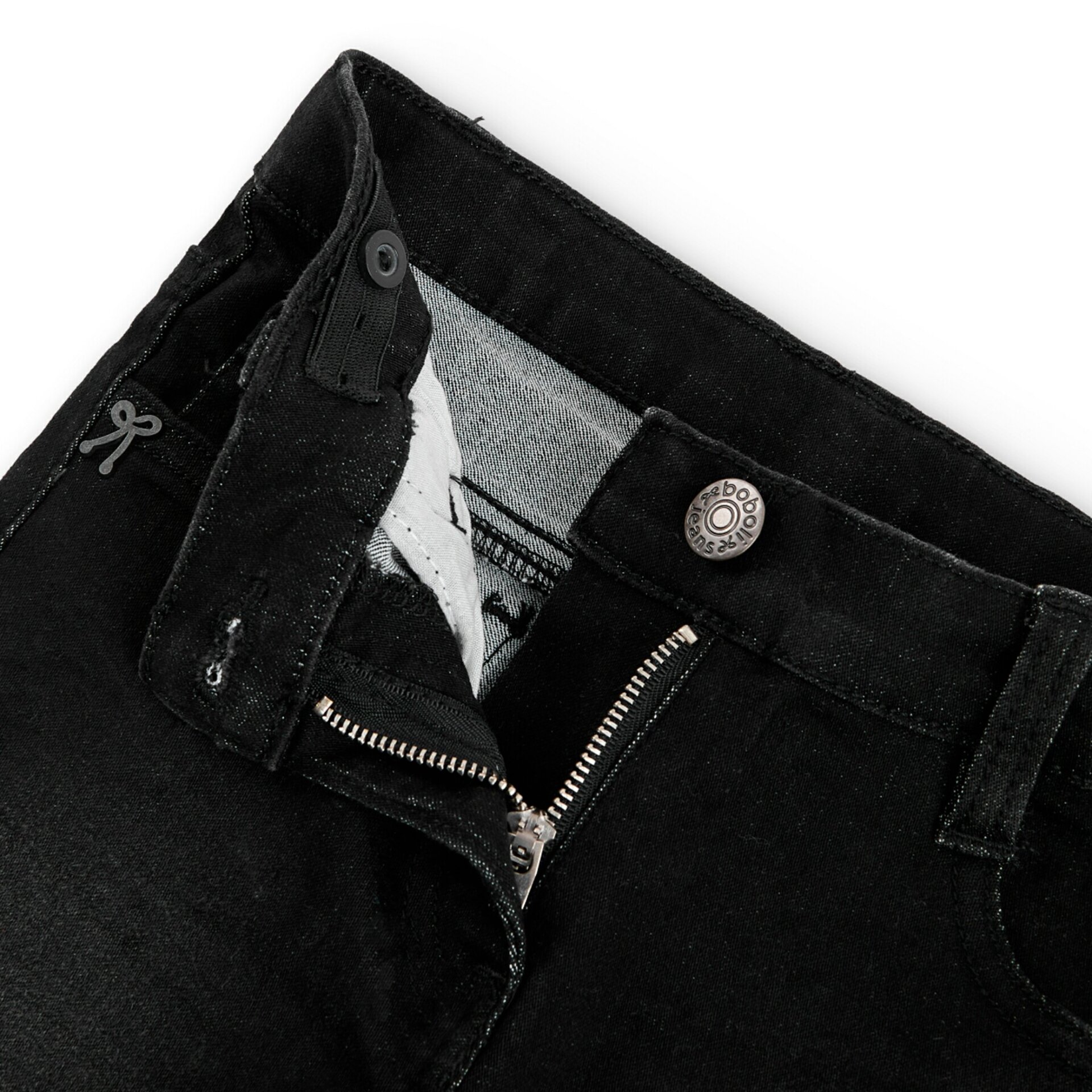 Pantalón denim elástico negro - 4