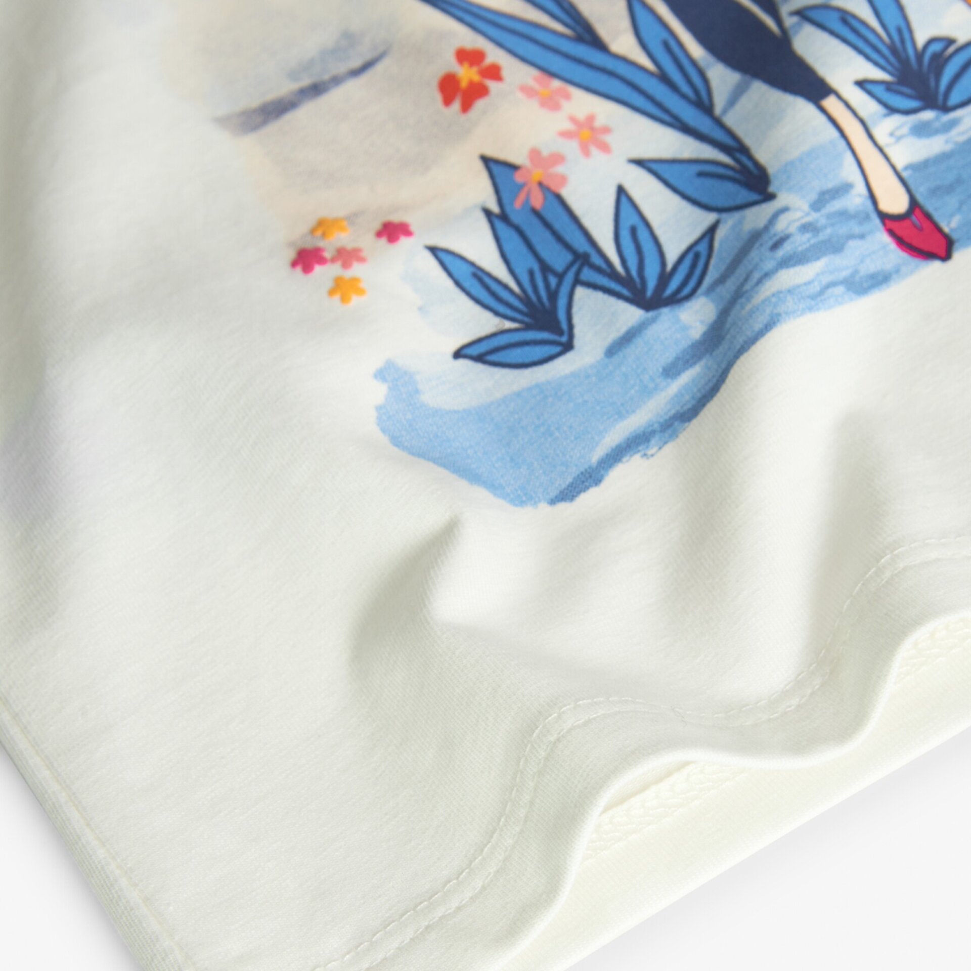 Camiseta niña elástica blanca (12A) - 4