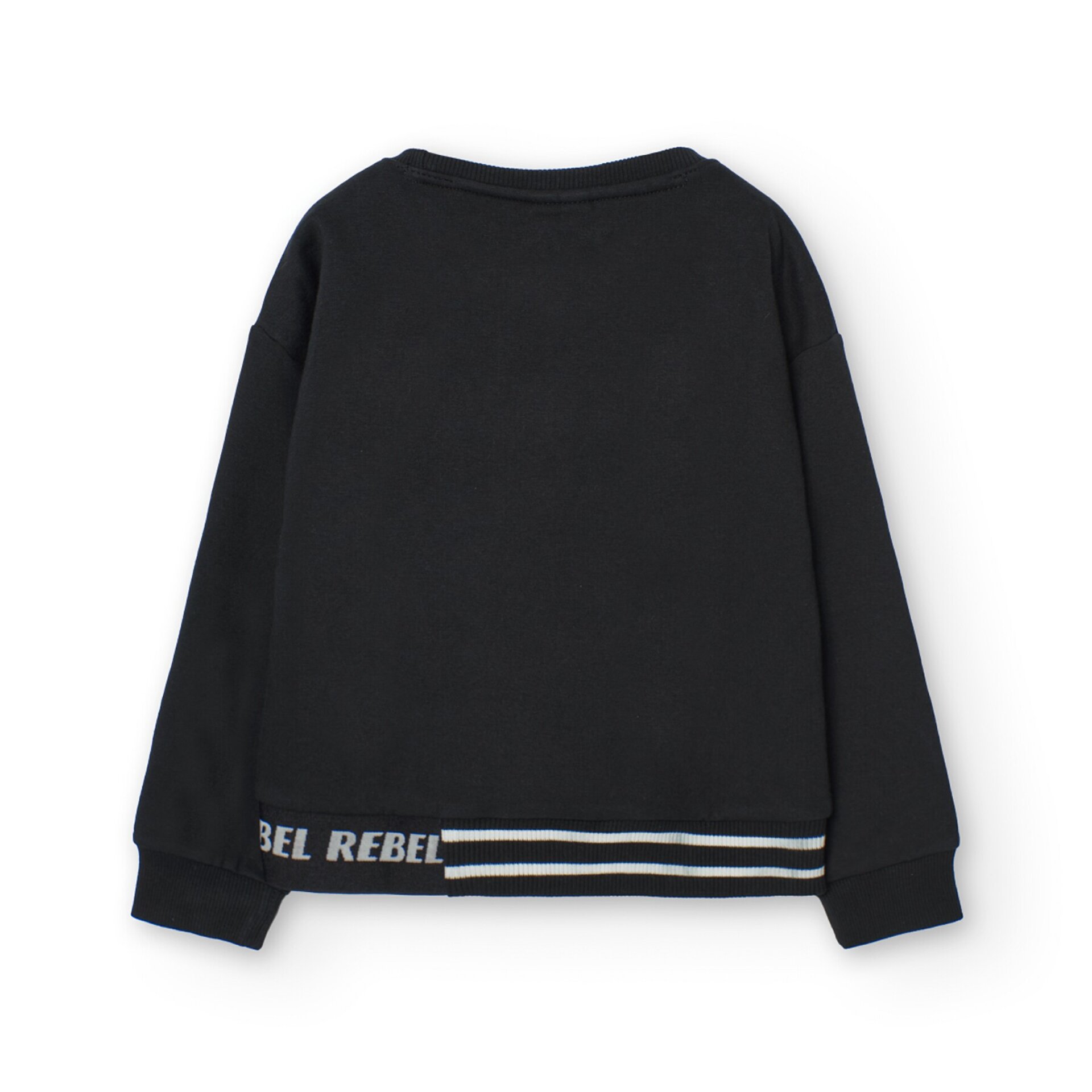Sudadera felpa elástica negra - 2