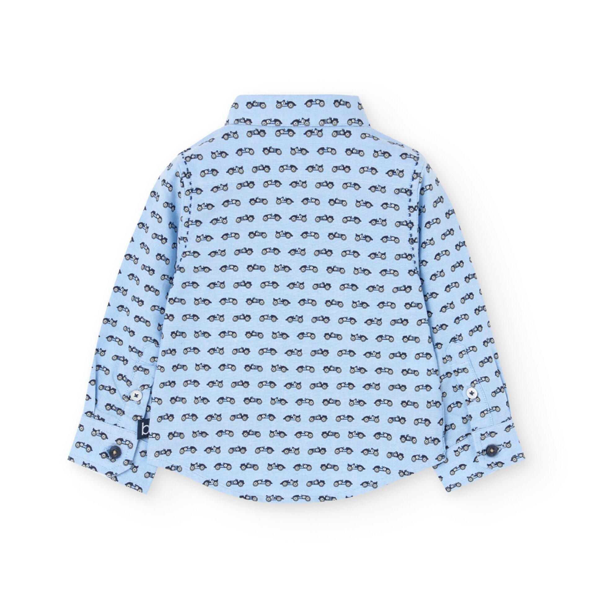 Camisa oxford manga larga estampado coches (5A) - 2