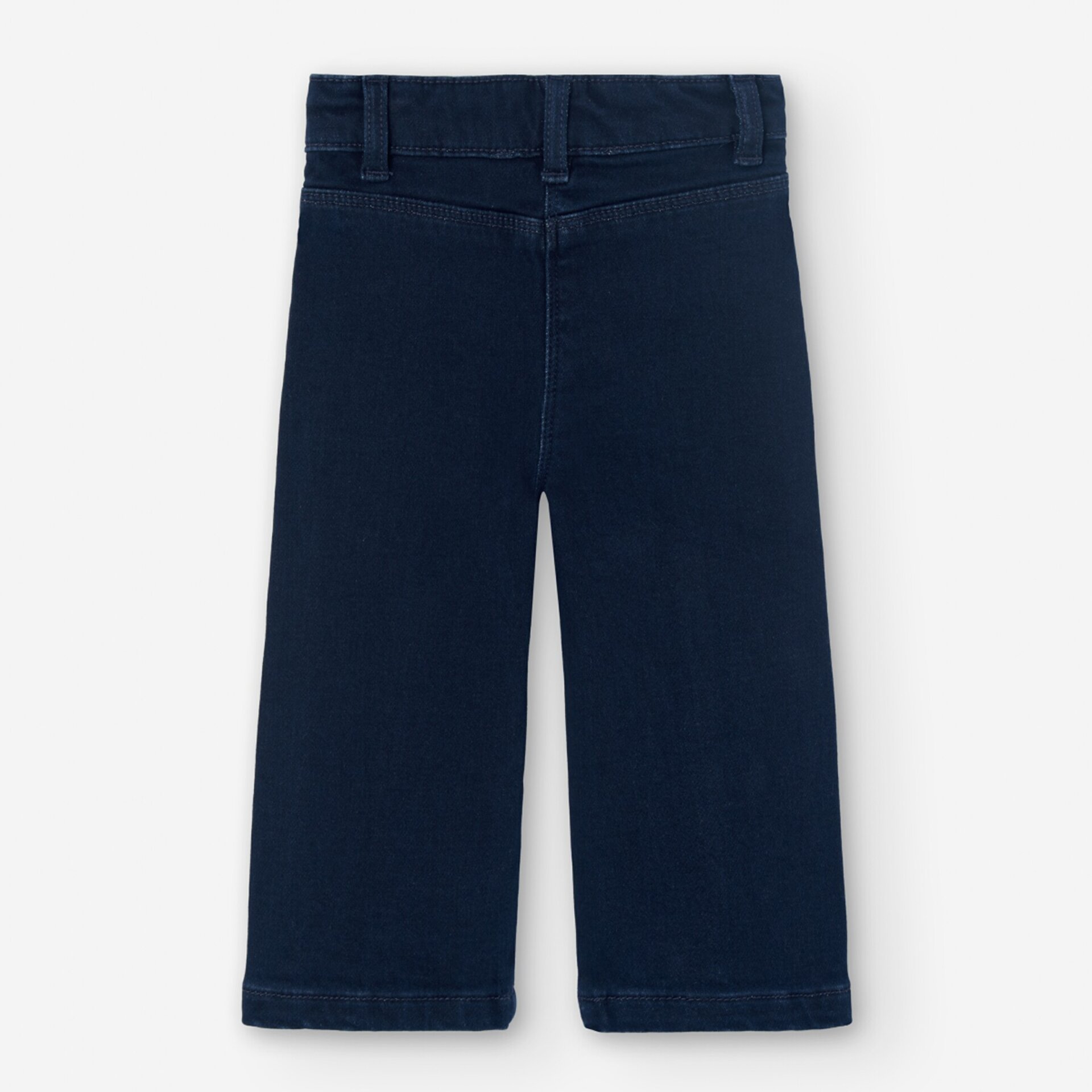 Pantalón denim punto niña azul oscuro - 2