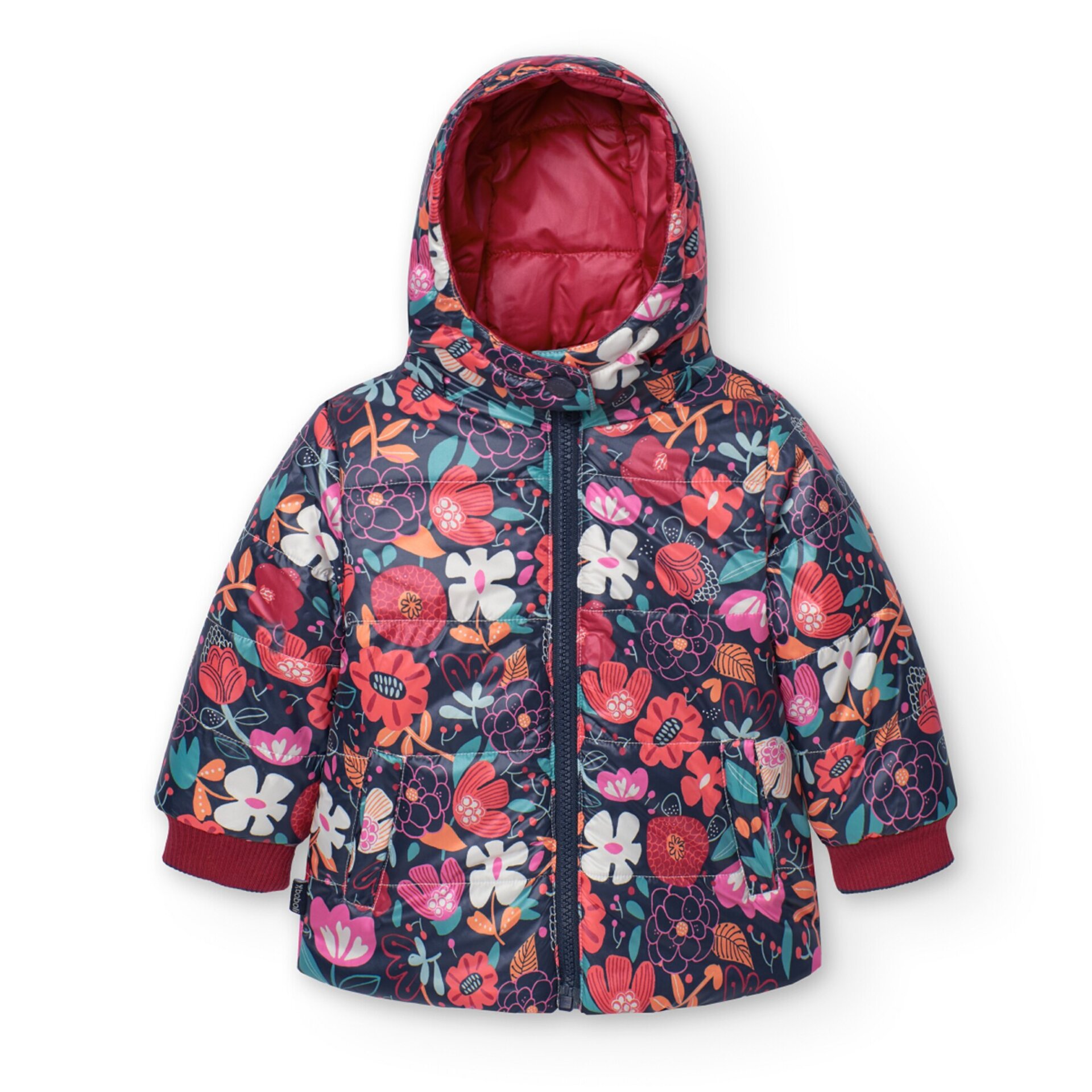 Parka reversible niña estampado flores - 5