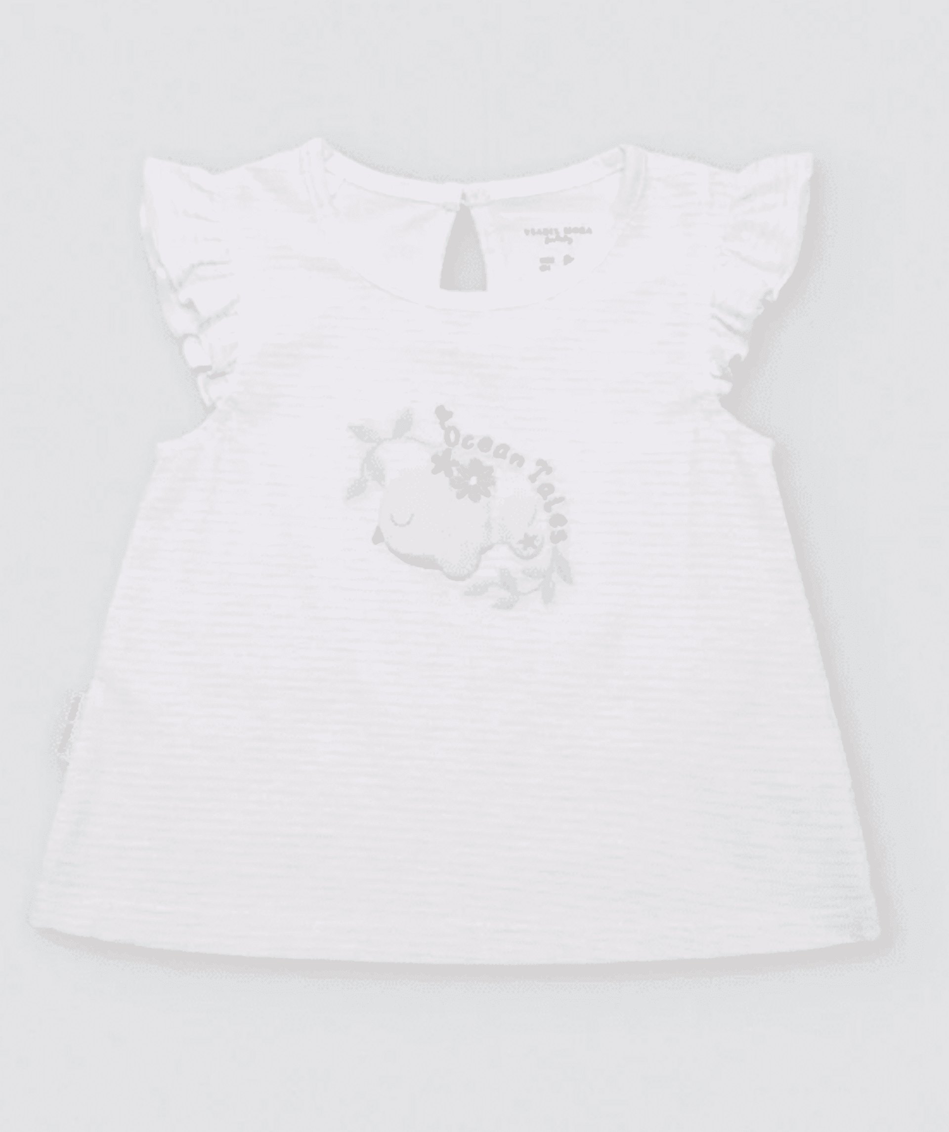 Conjunto de bebé corto sin mangas Ocean Tales rosa - 3