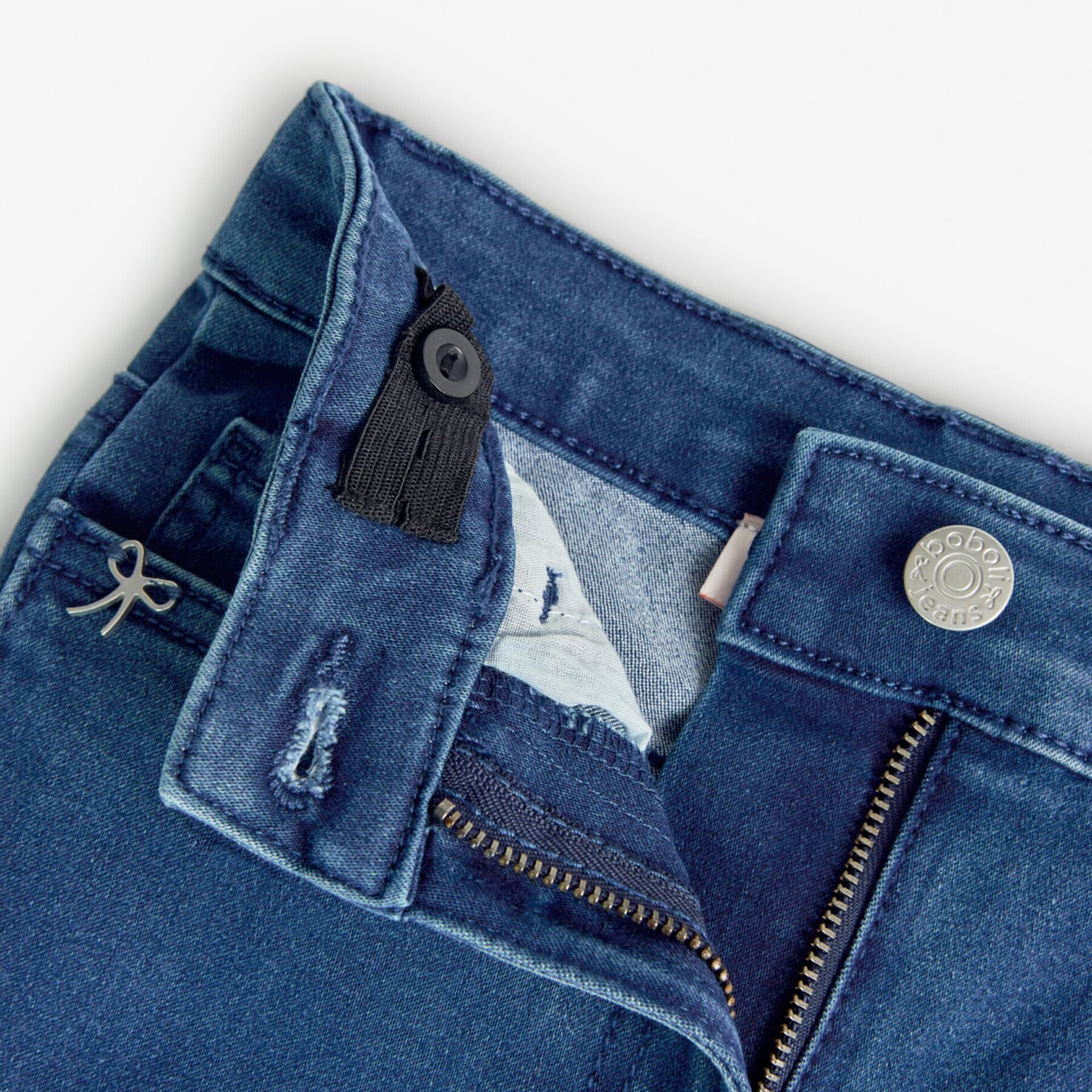 Pantalón denim elástico azul - 3