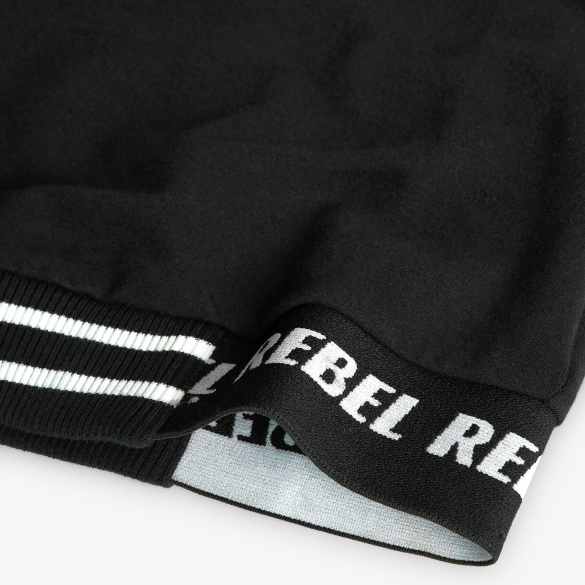Sudadera felpa elástica negra - 4