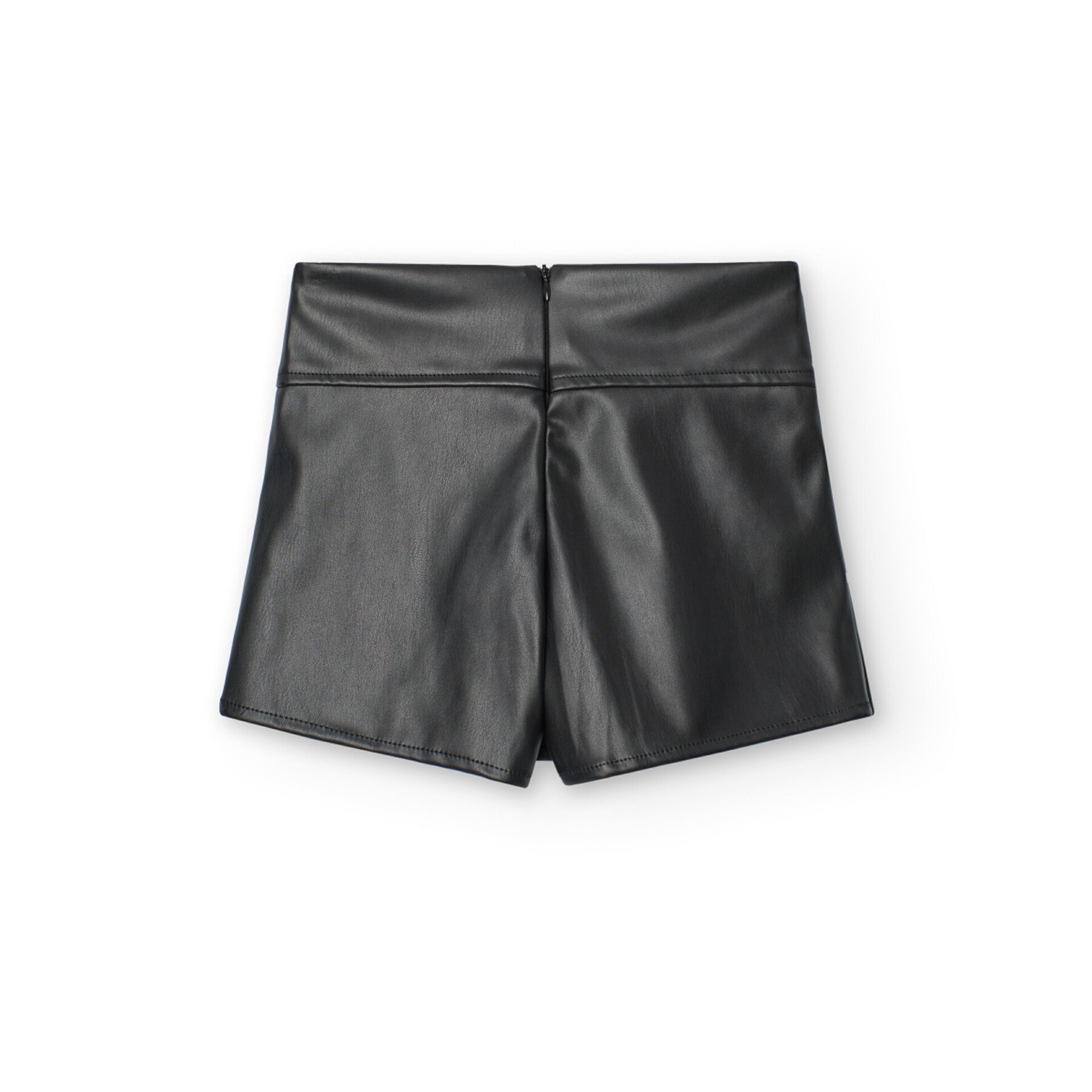 Falda pantalón polipiel niña negro - 2