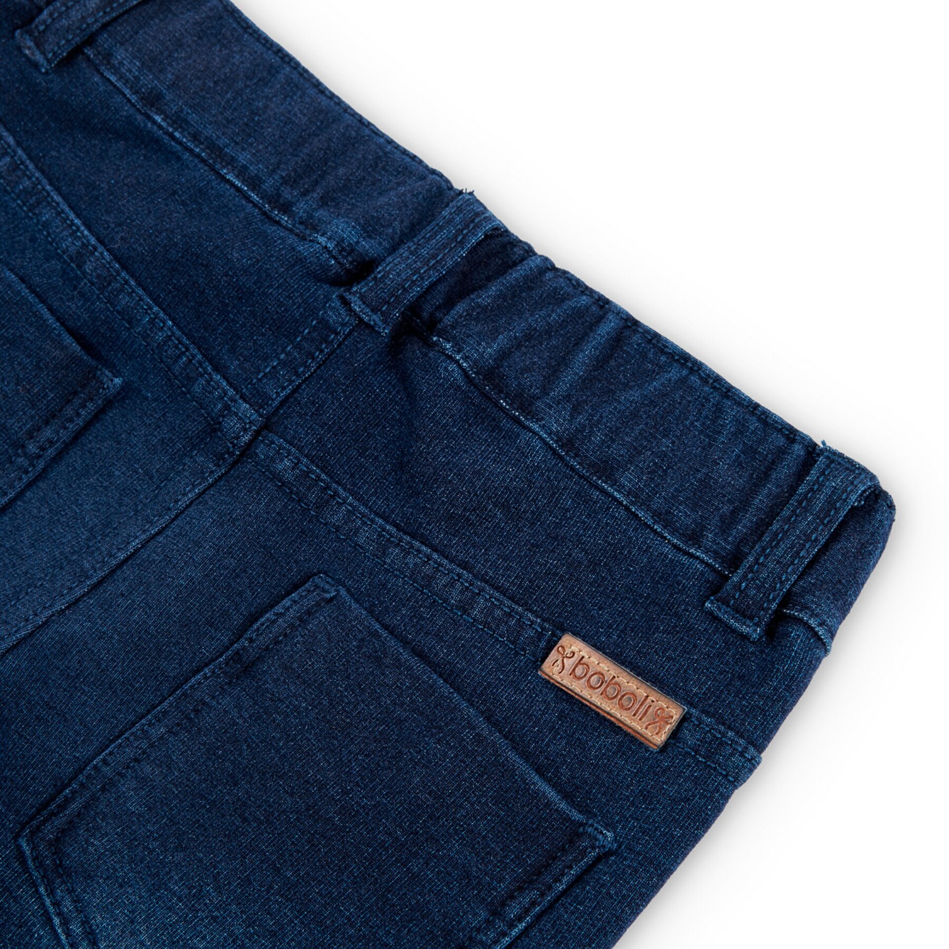 Pantalón felpa denim azul oscuro - 4