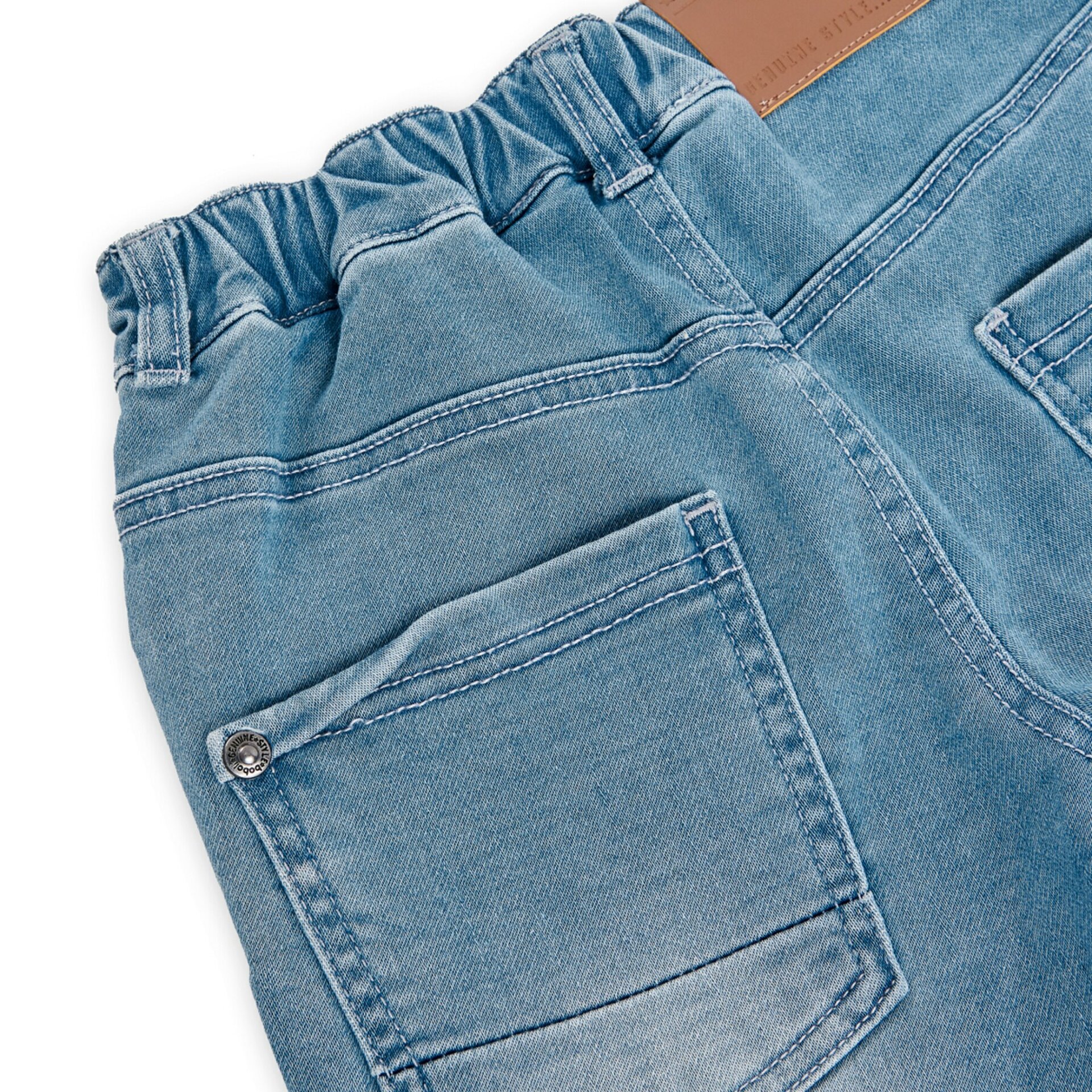 Bermuda denim azul claro - 4