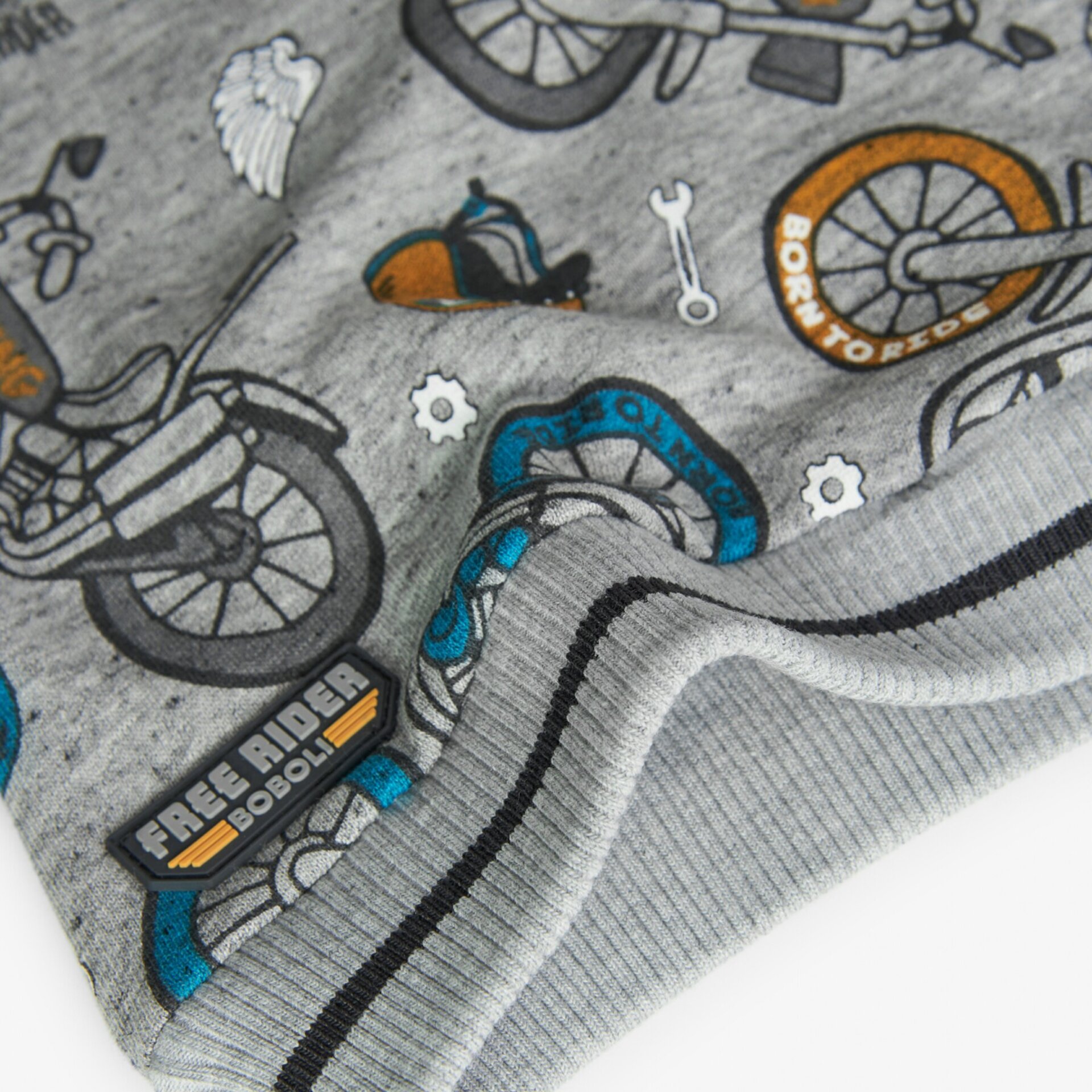 Sudadera felpa estampado motos (2A) - 4