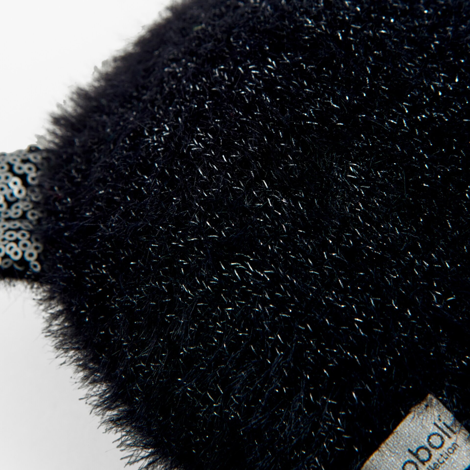 Conjunto Gorro + Cuello tricotosa "gato" negro - 3