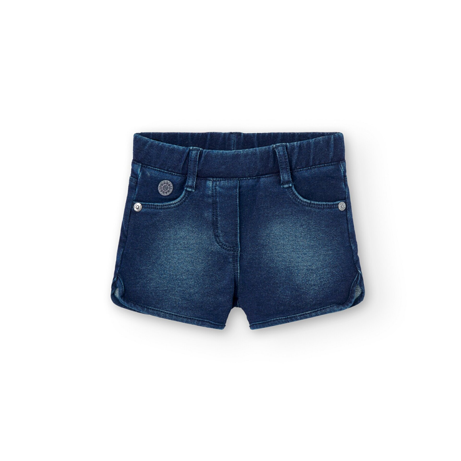 Short denim algodón azul oscuro - 1