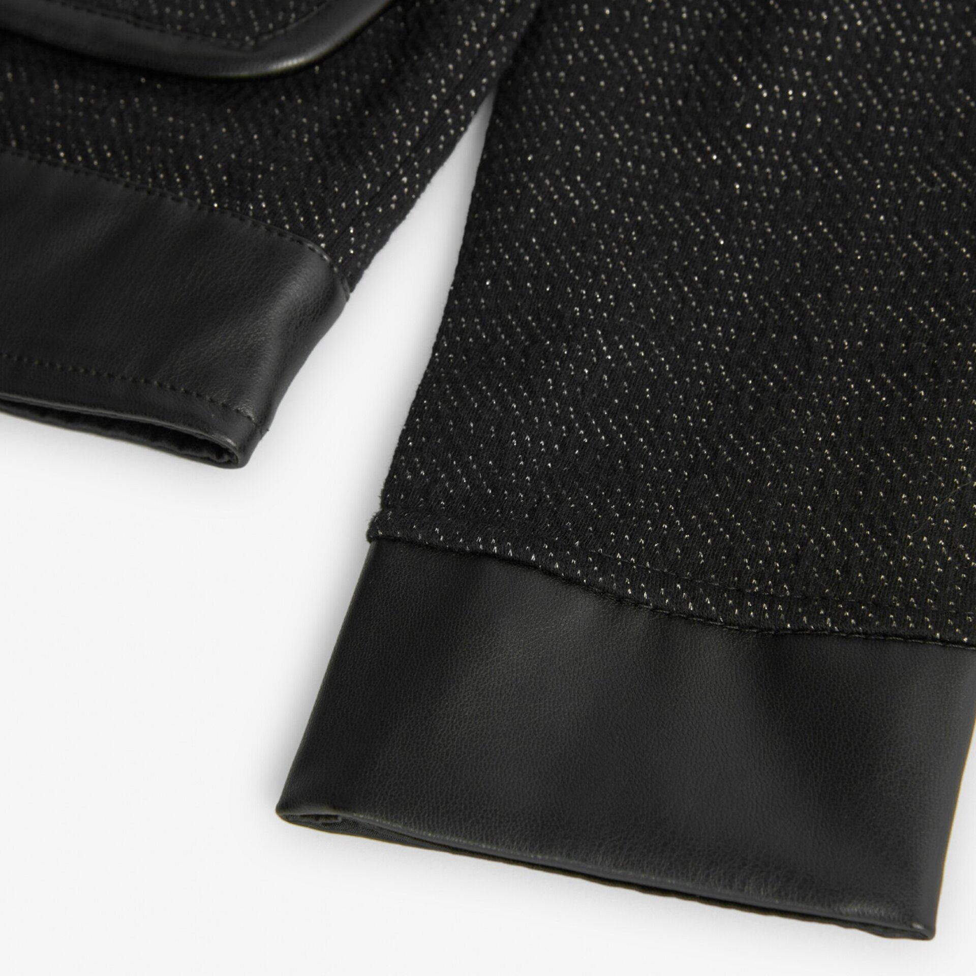 Chaqueta punto fantasía negra - 6