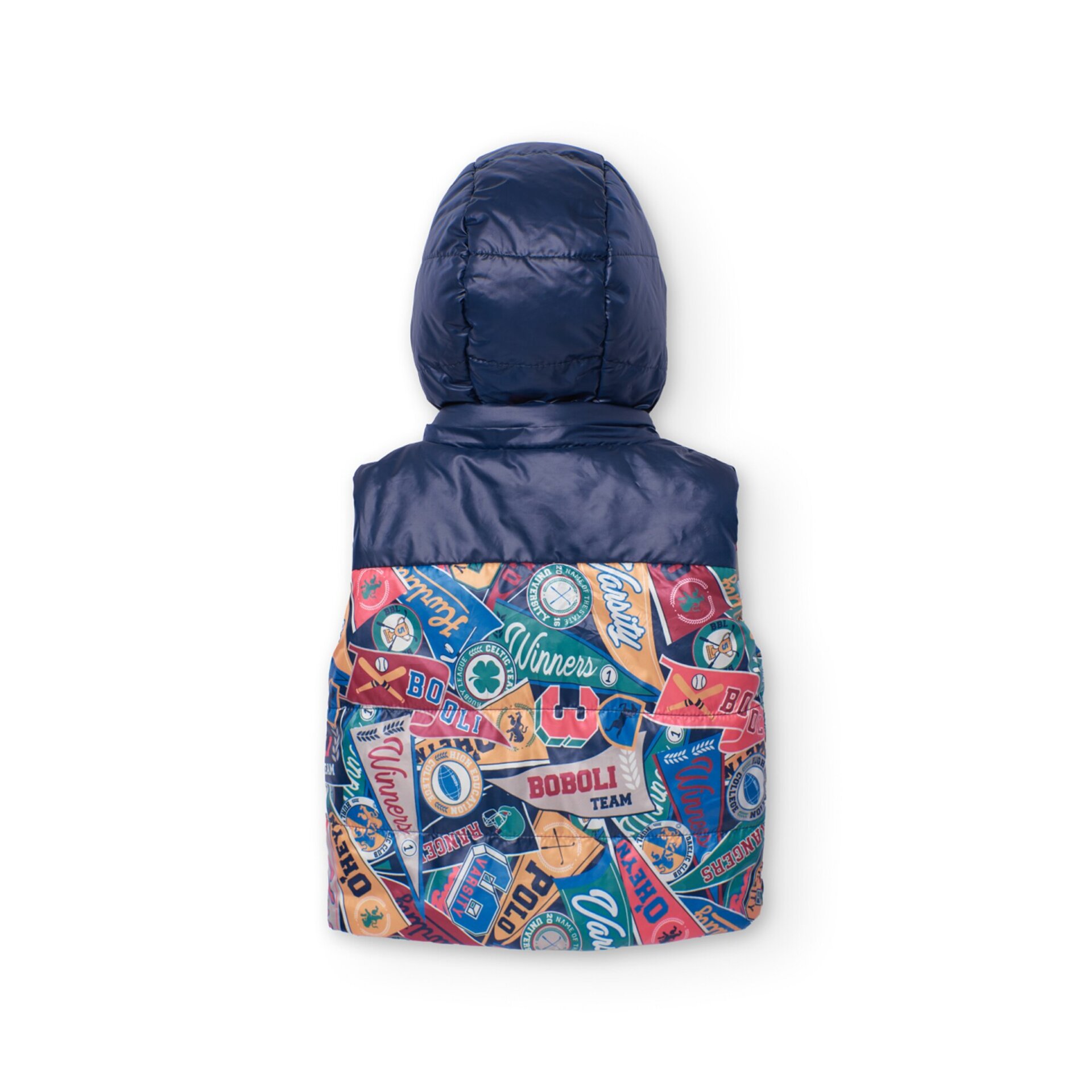 Chaleco reversible estampado escudos - 11