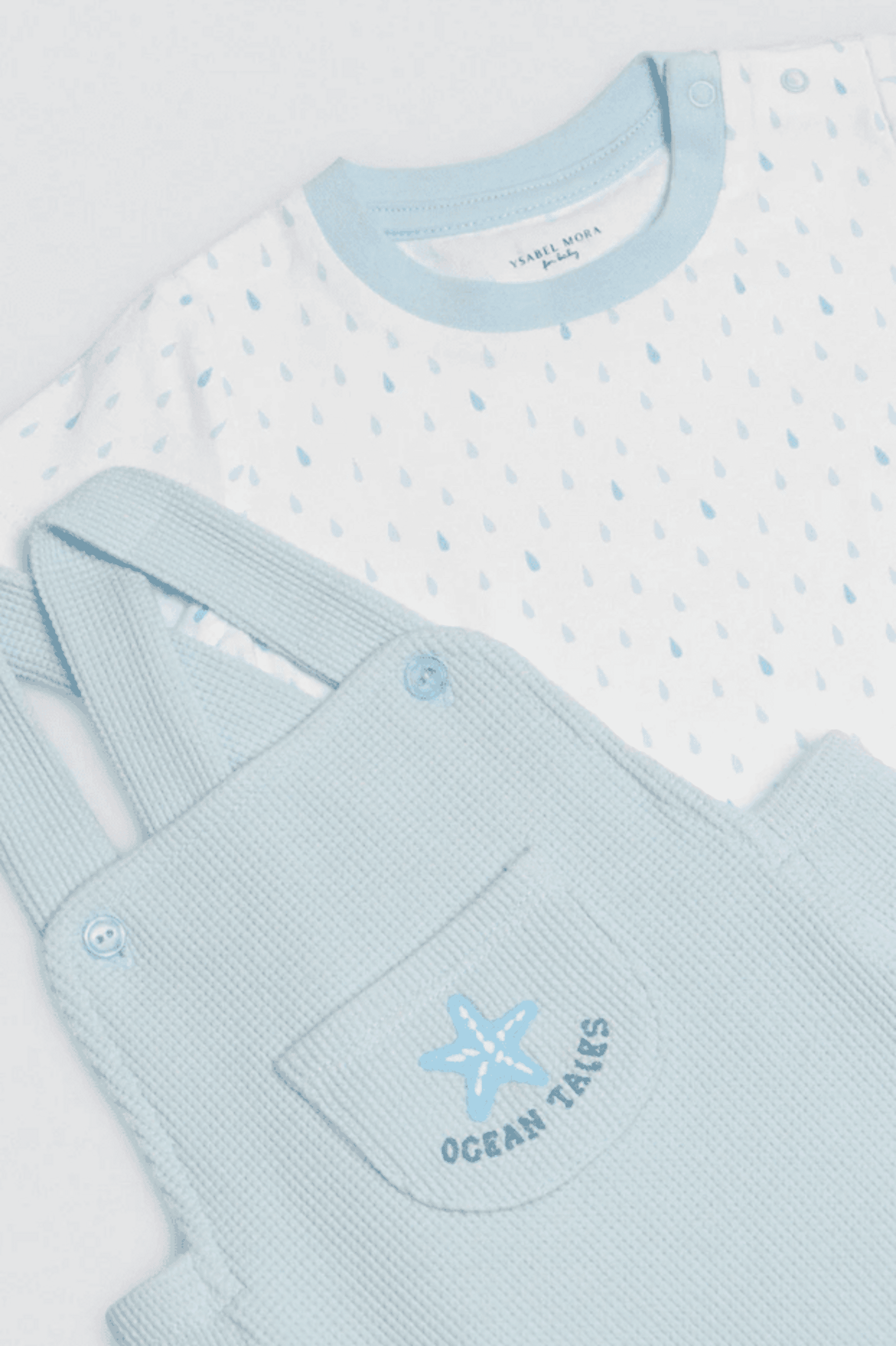 Conjunto bebé peto y camiseta manga corta Ocean Tales azul - 5