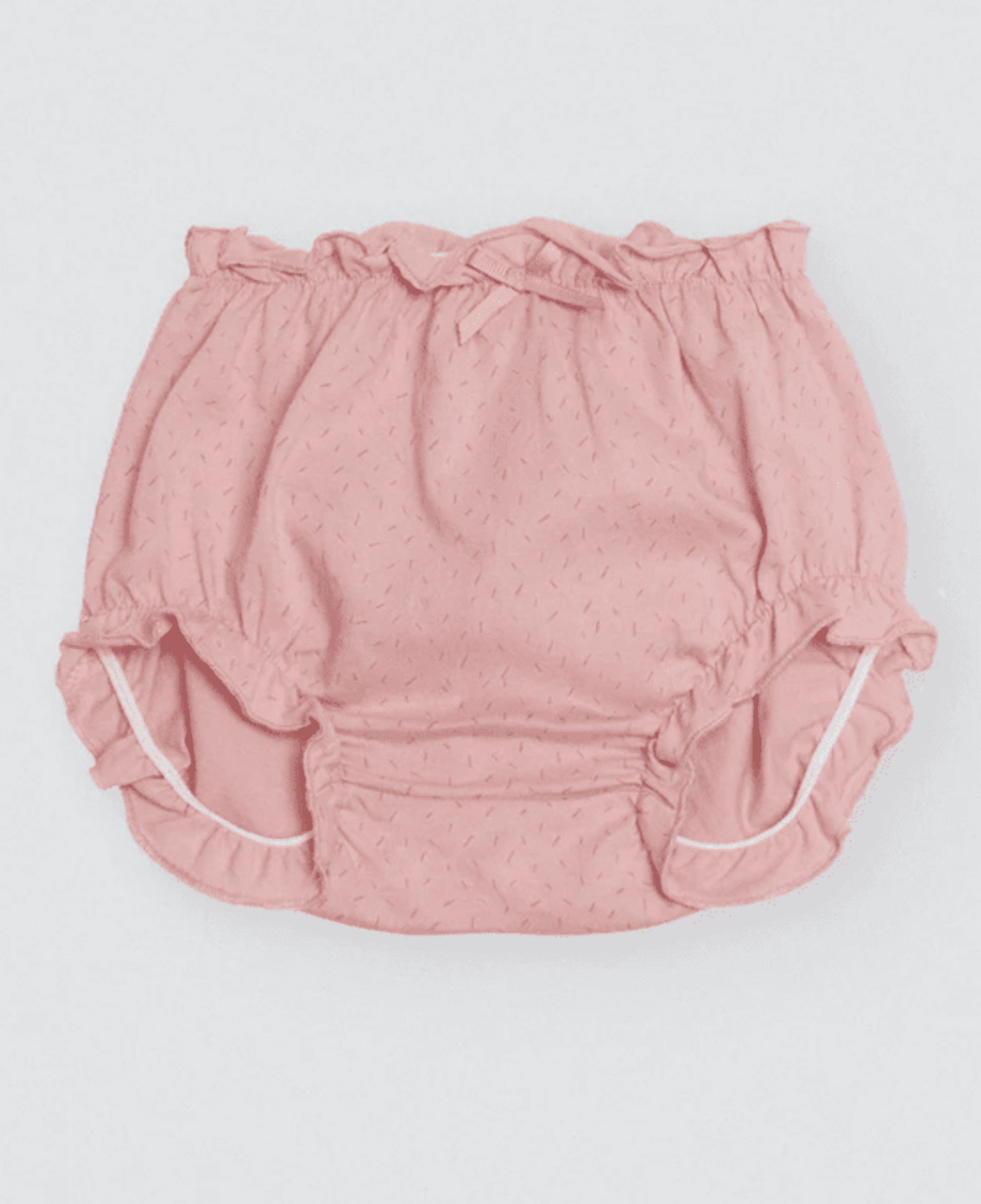 Vestido bebé sin mangas con cubrepañal rosa - 5