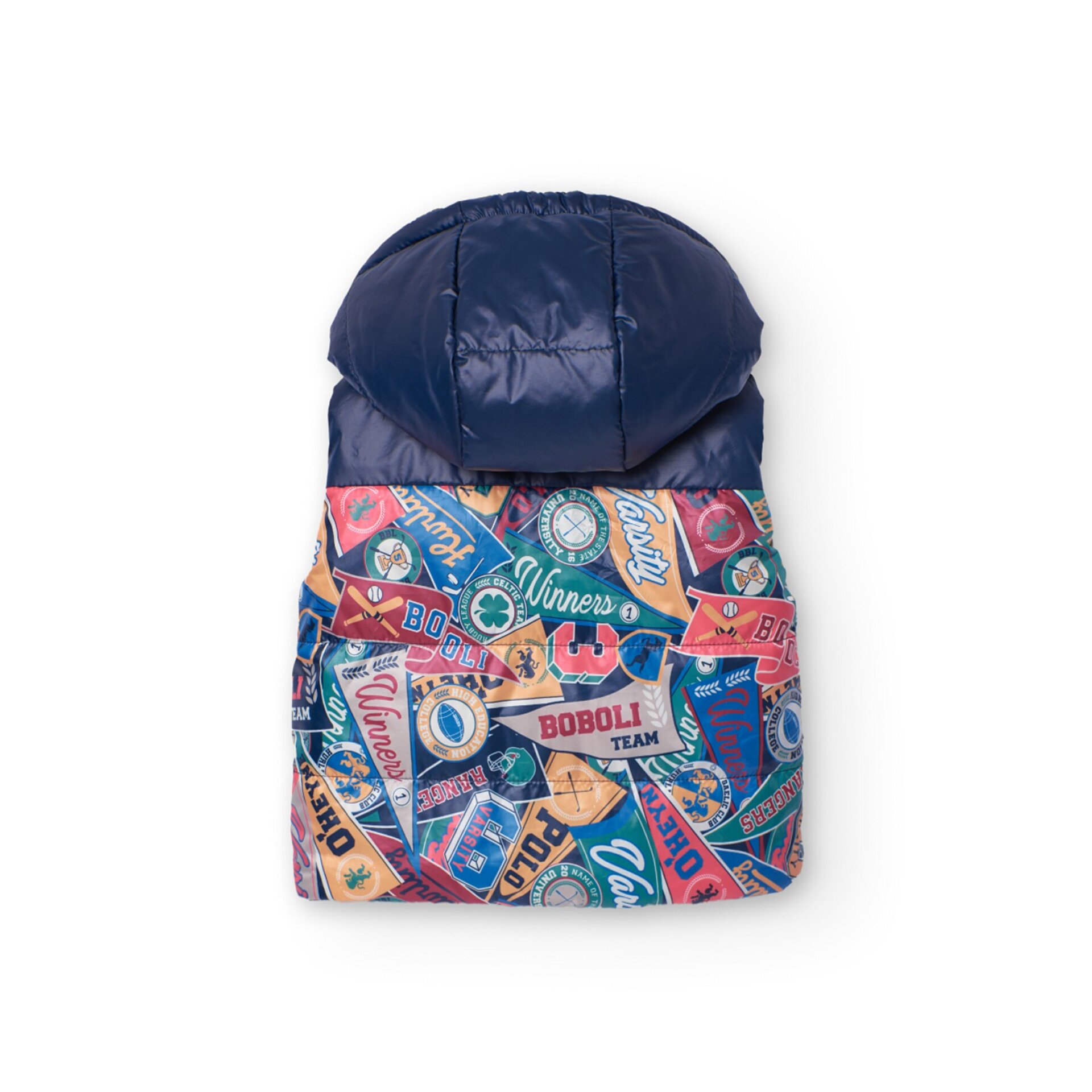 Chaleco reversible estampado escudos - 9