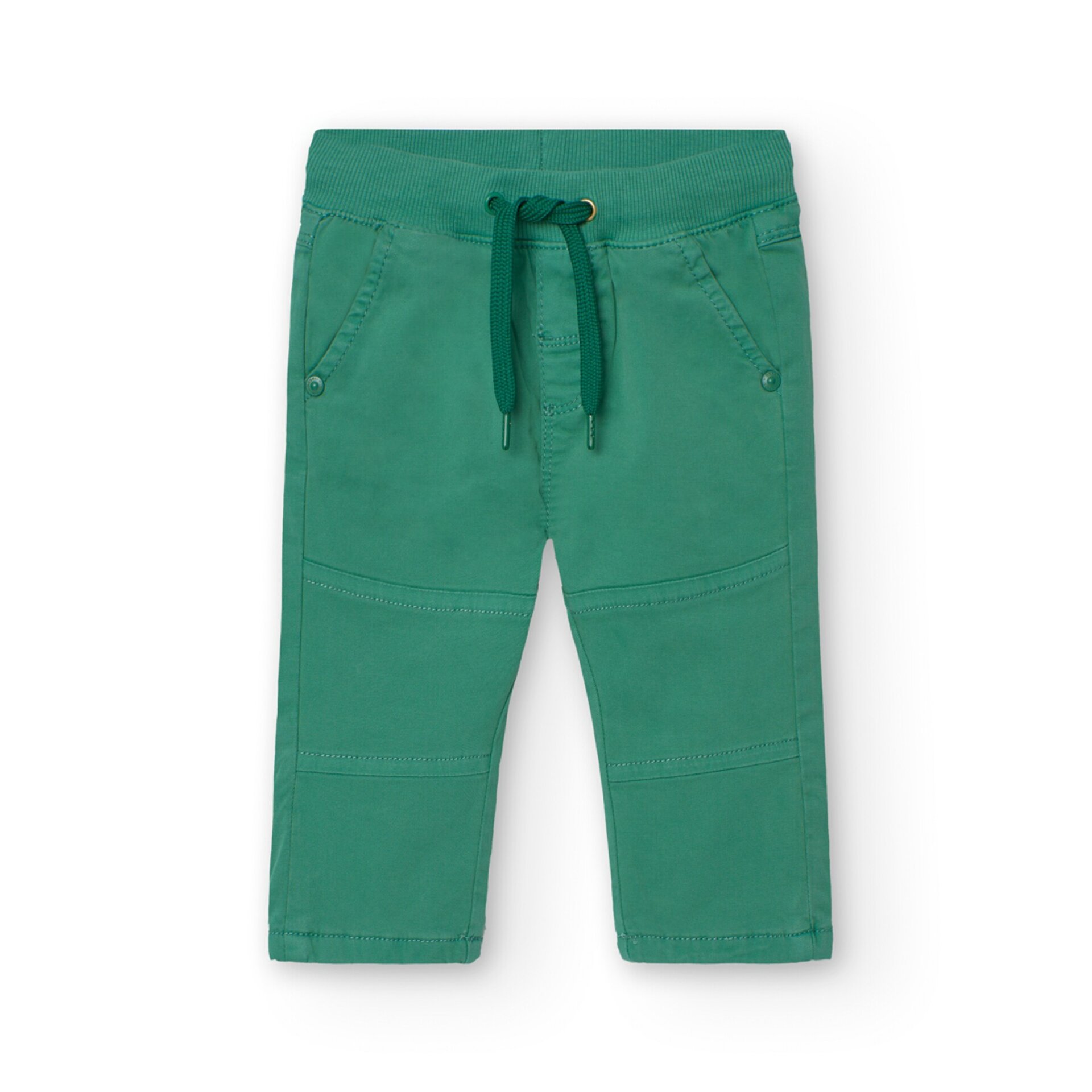 Pantalón gabardina verde - 1