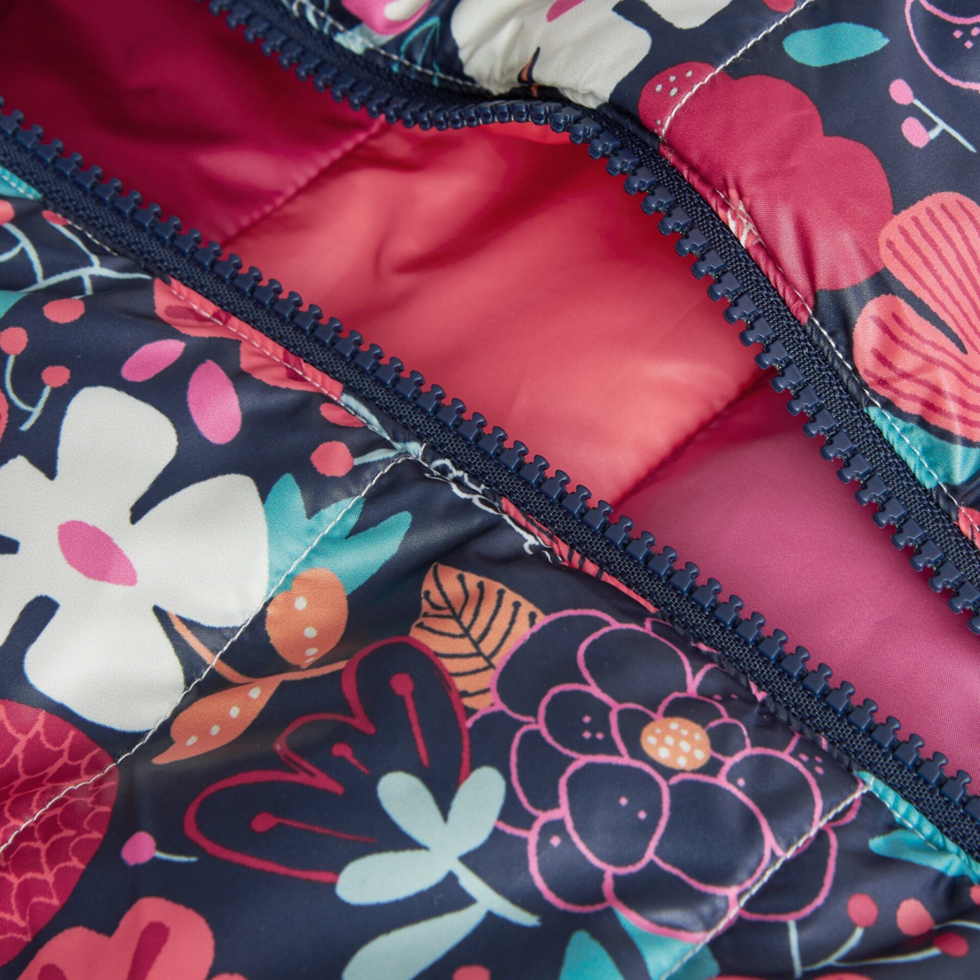 Parka reversible niña estampado flores - 7