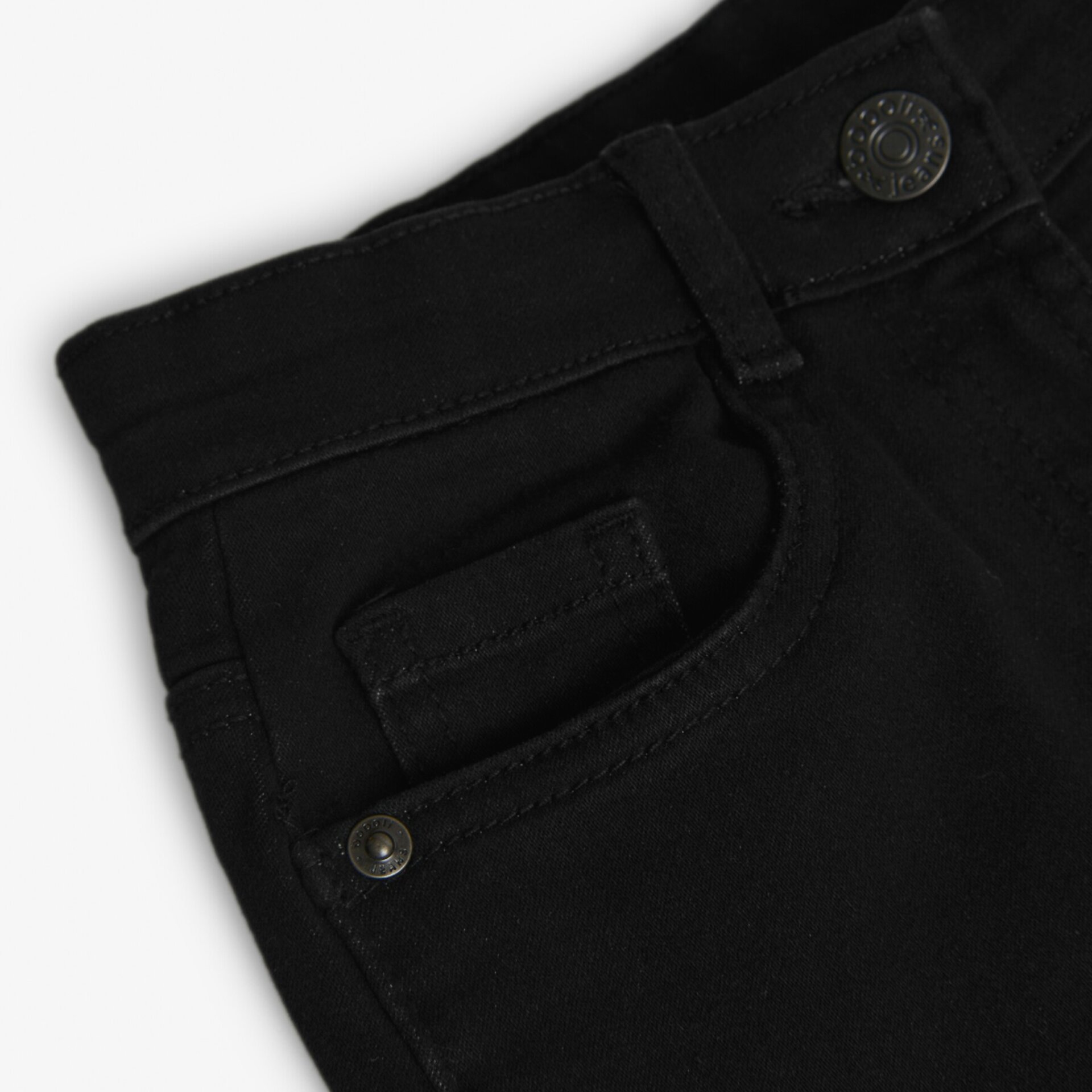 Pantalón denim elástico negro - 3