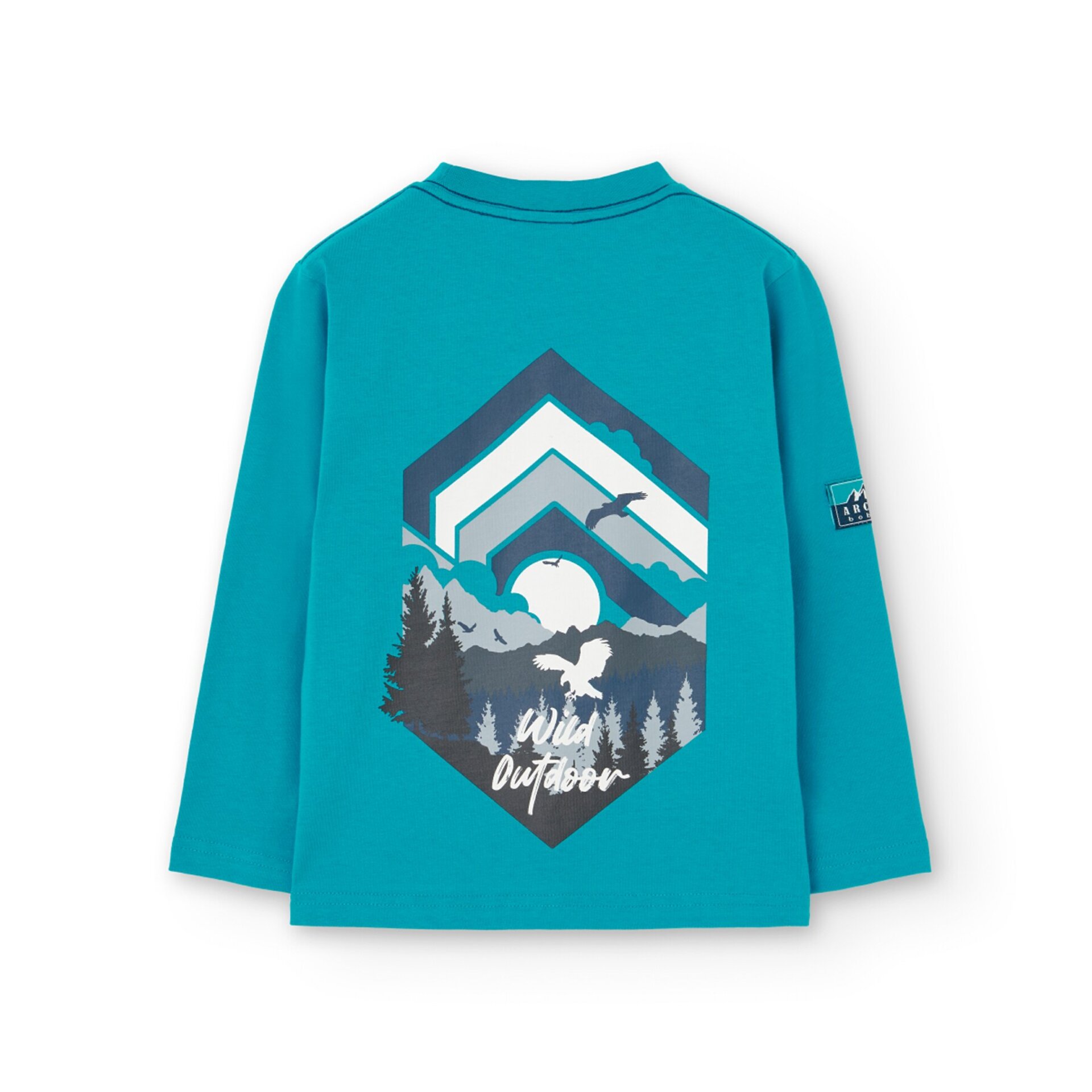 Camiseta niño azul ártico - 2