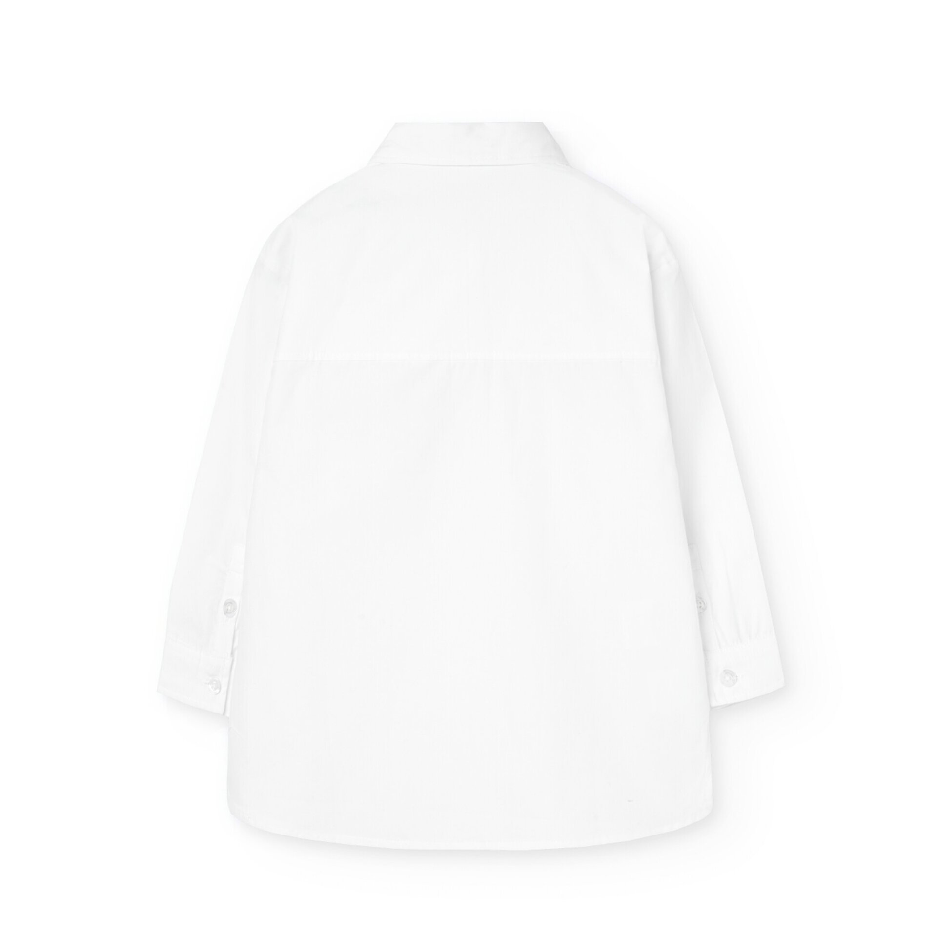 Camisa popelín niña blanco - 2