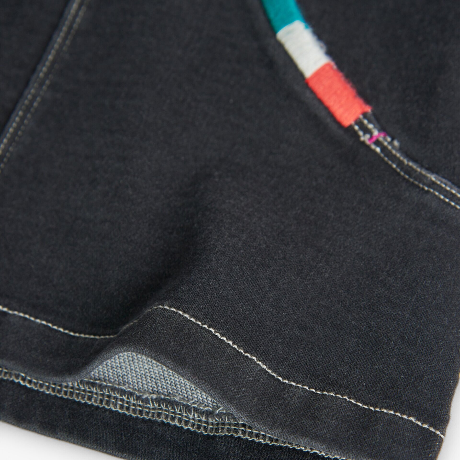 Pichi denim punto niña negro (3A) - 4