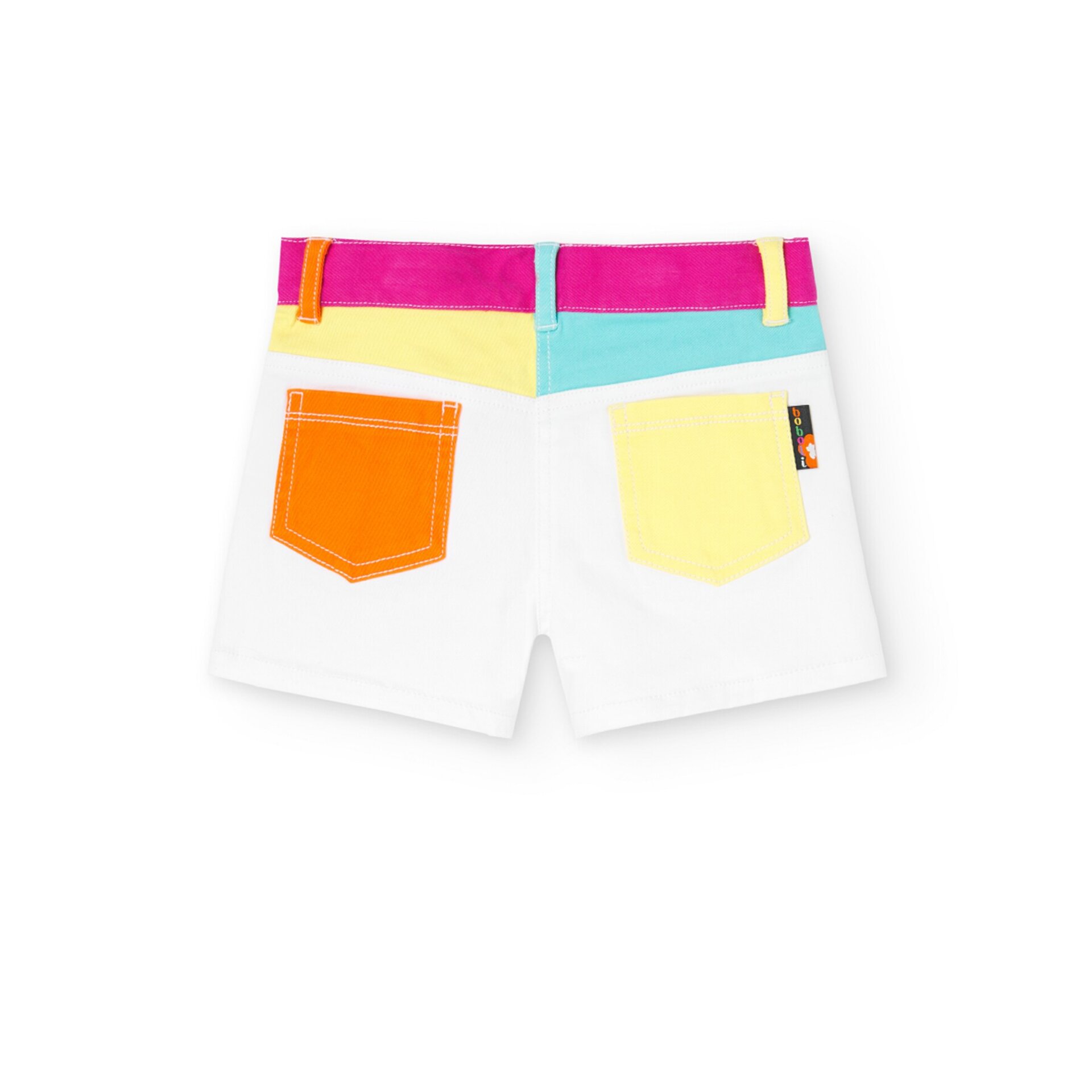 Short denim blanco/colores (5años) - 2