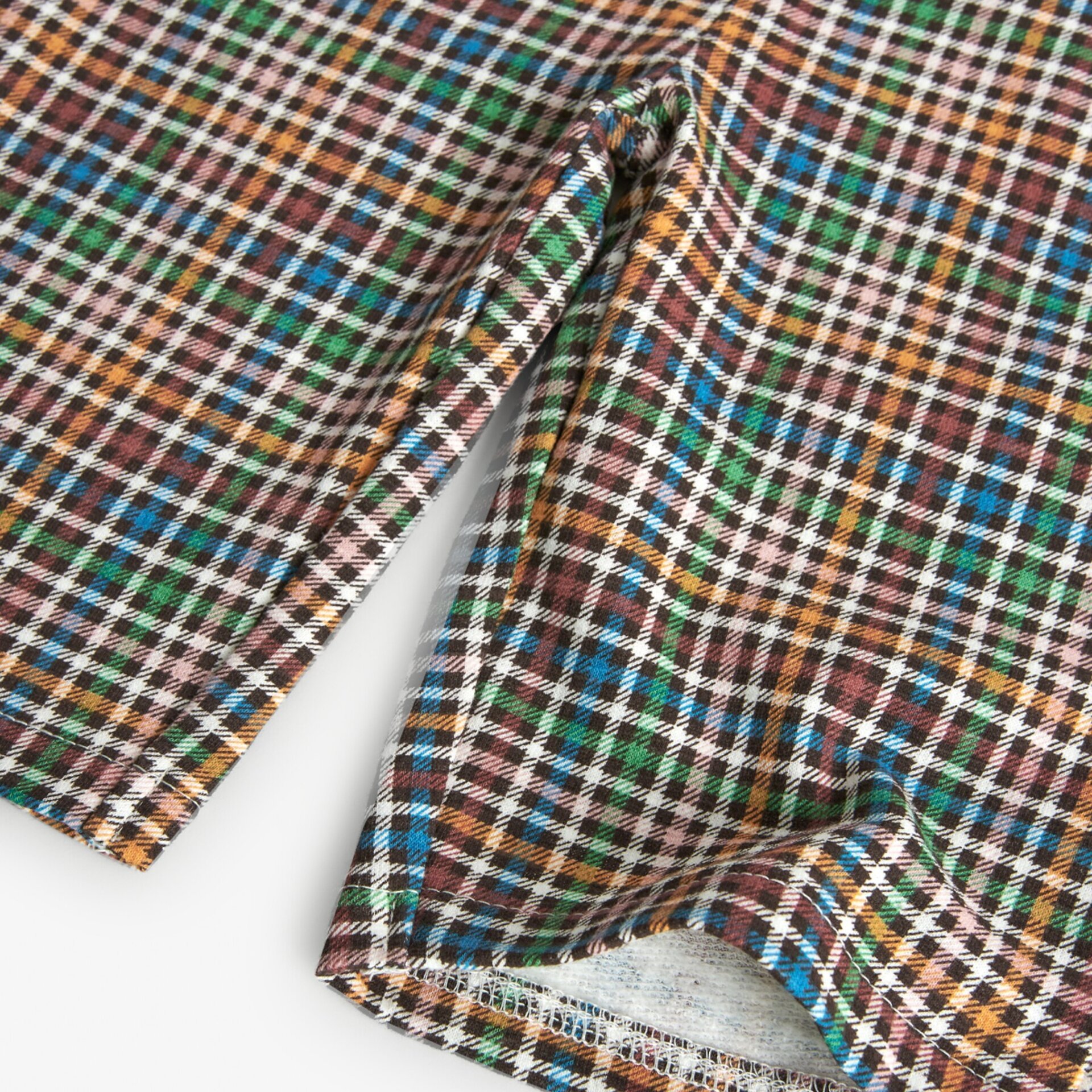 Pantalón punto cuadros niña multicolor (5A) - 4