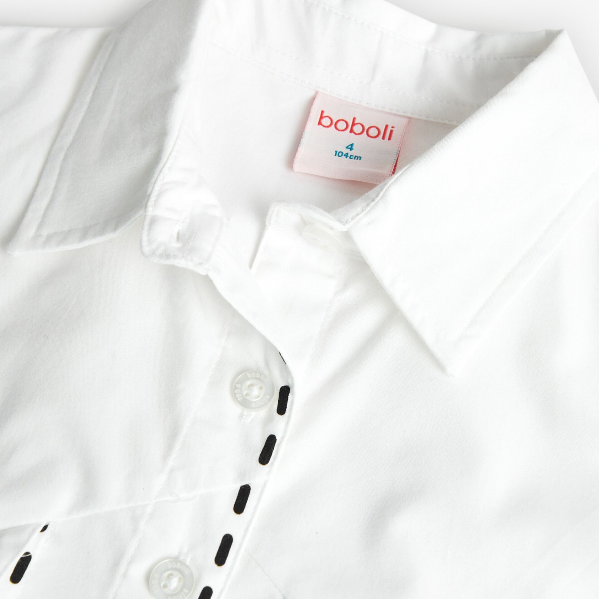 Camisa popelín niña blanco - 3