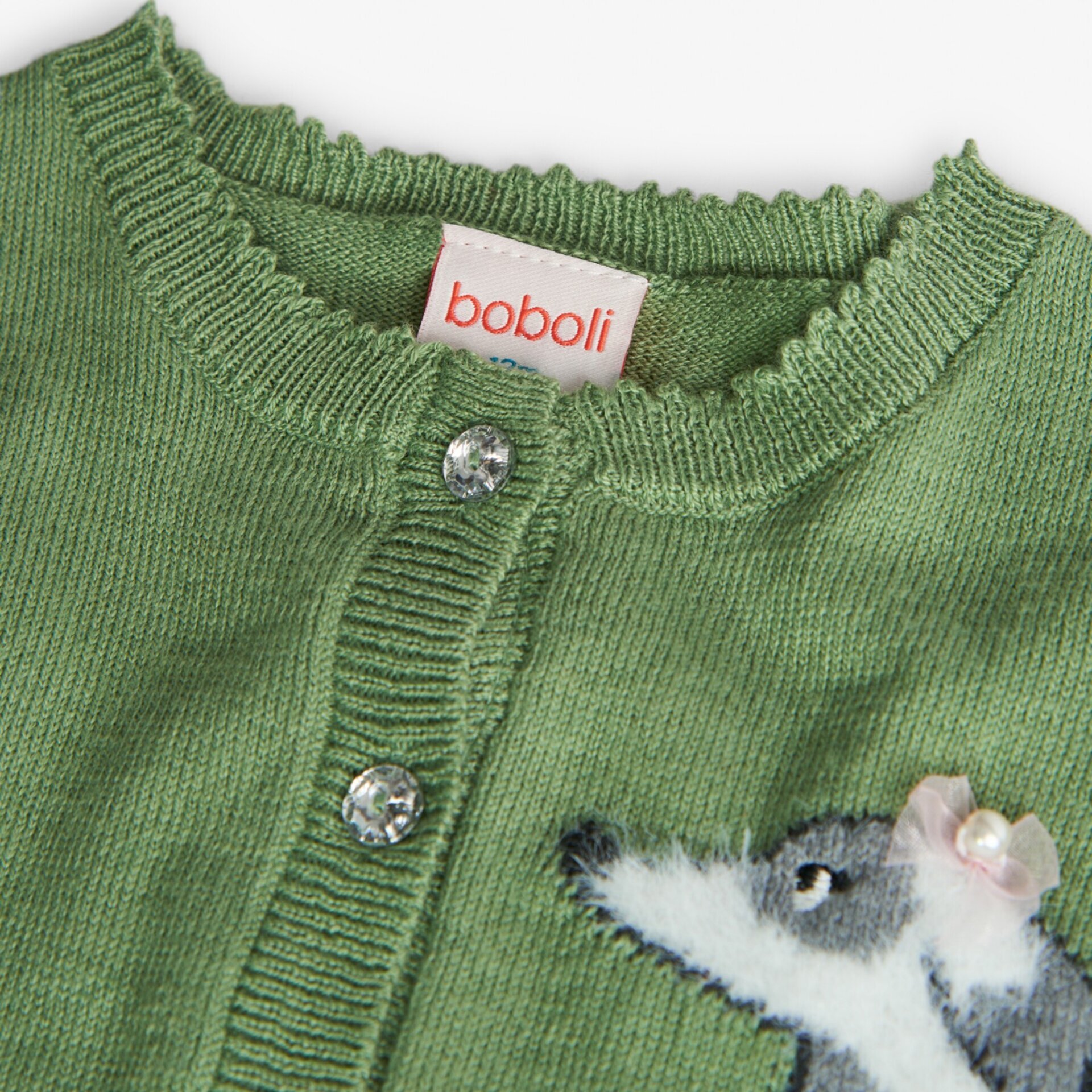 Chaqueta tricotosa verde - 3