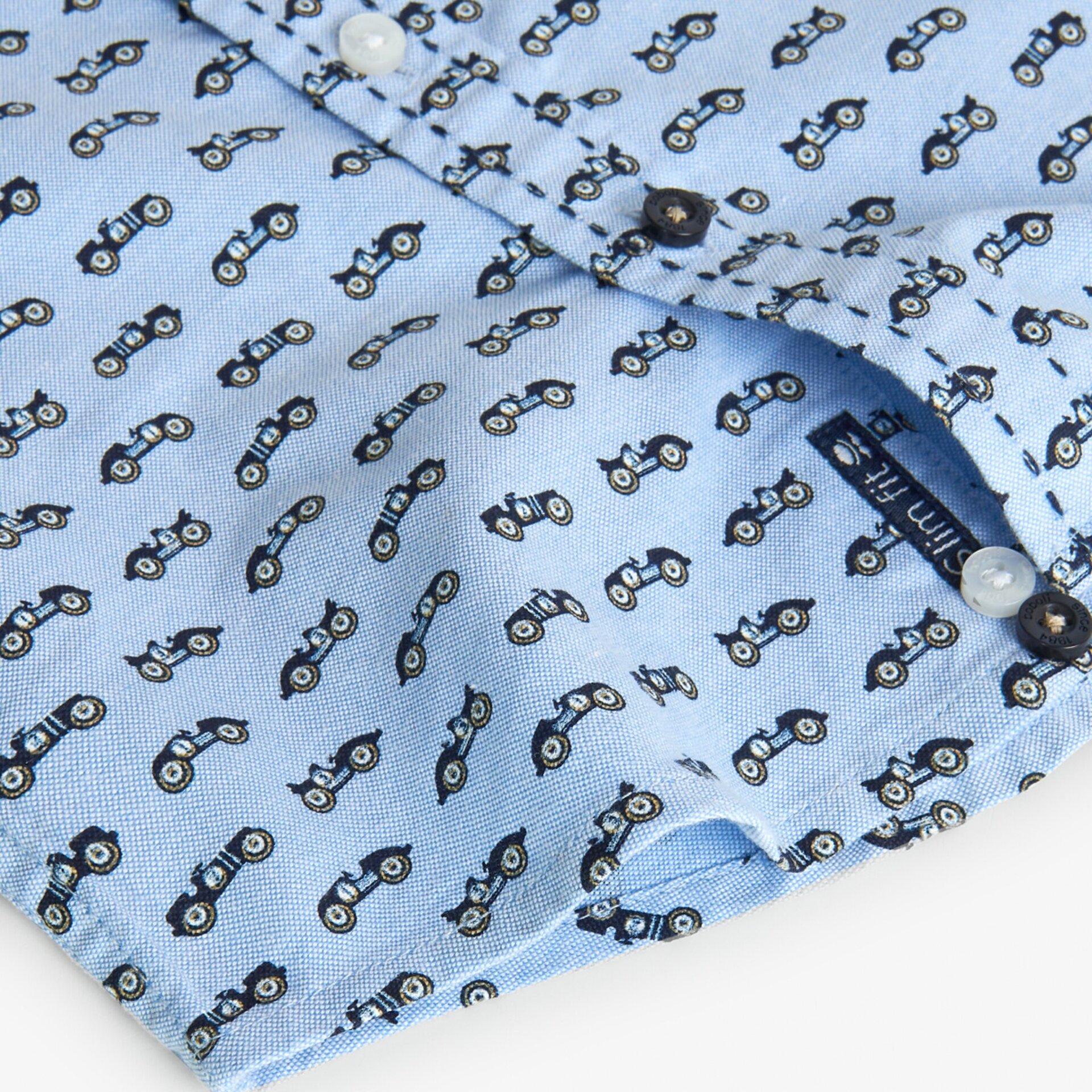 Camisa oxford manga larga estampado coches (5A) - 4