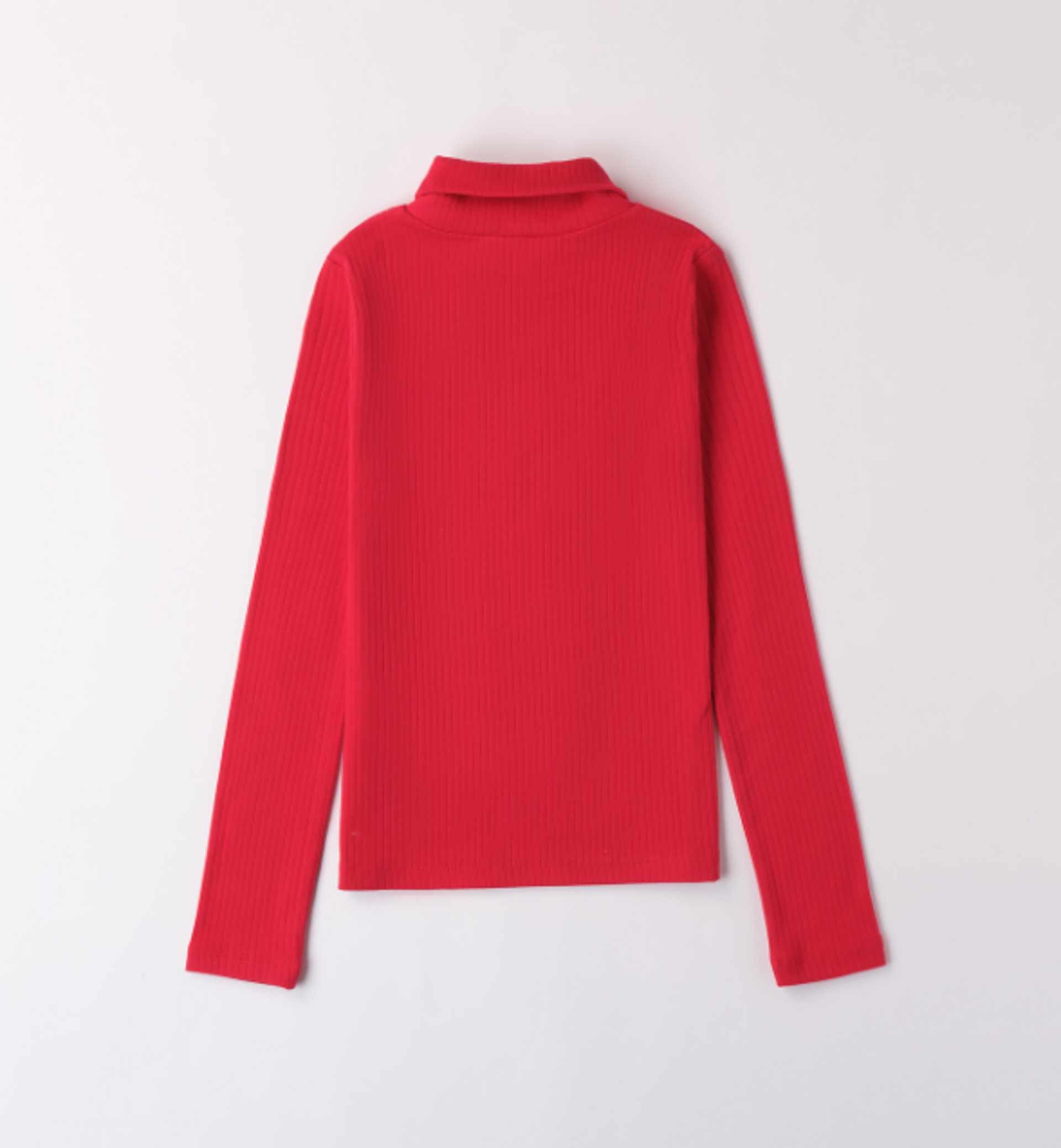 Camiseta canalé cuello cisne roja - 2