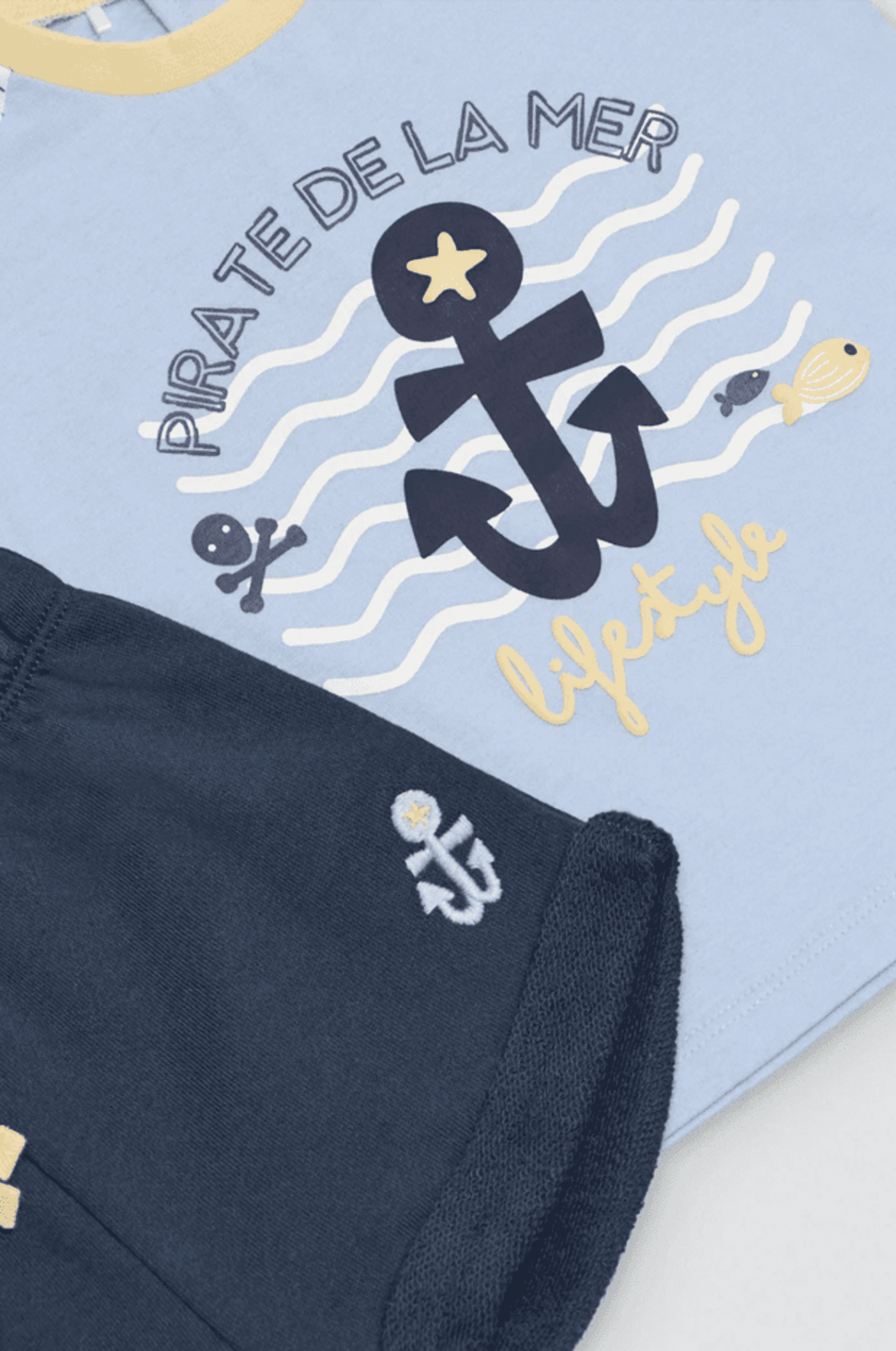 Conjunto bebé camiseta manga corta estampada y short - 4