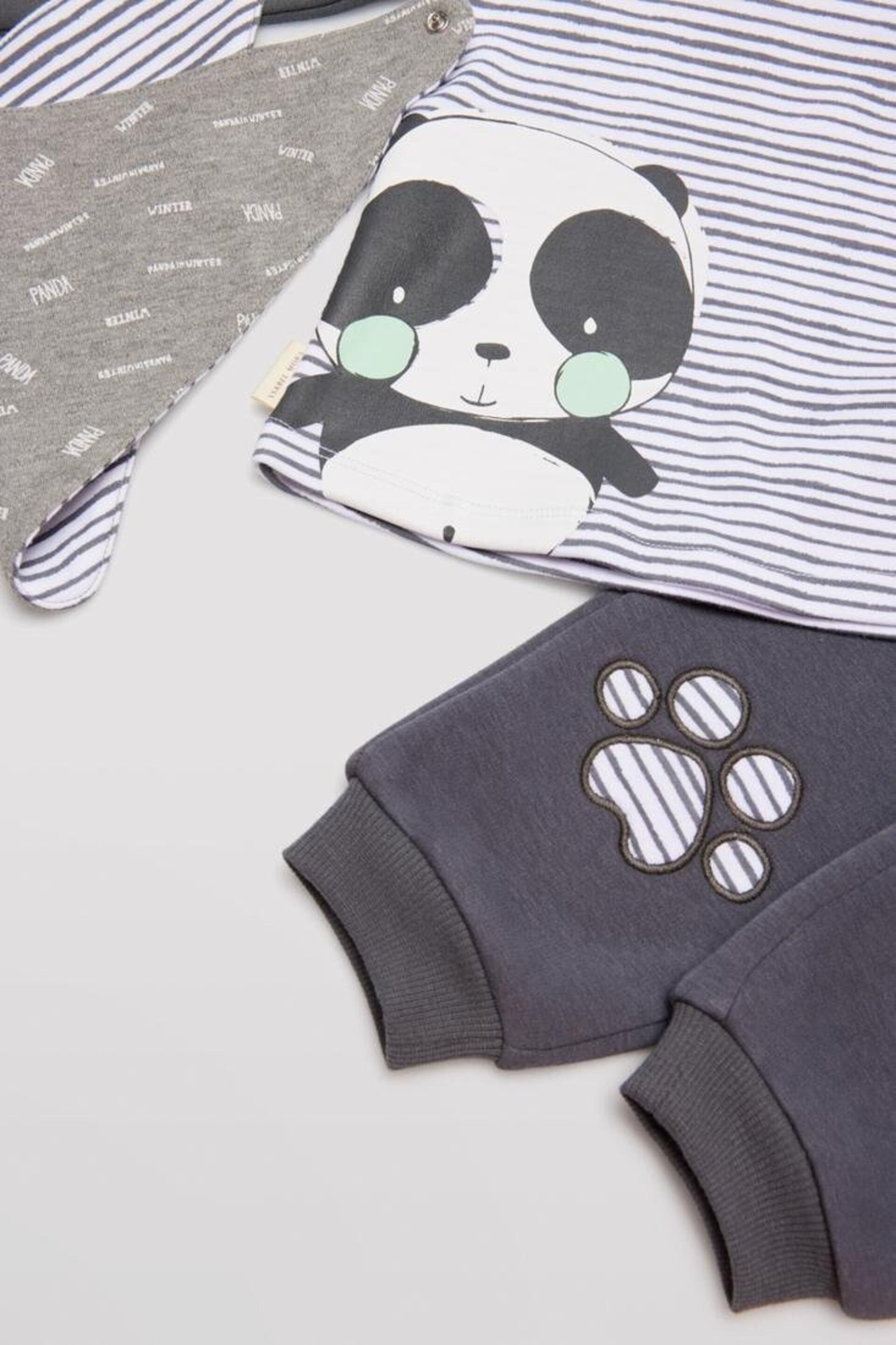 Conjunto bebé 3 piezas panda (6M) - 5