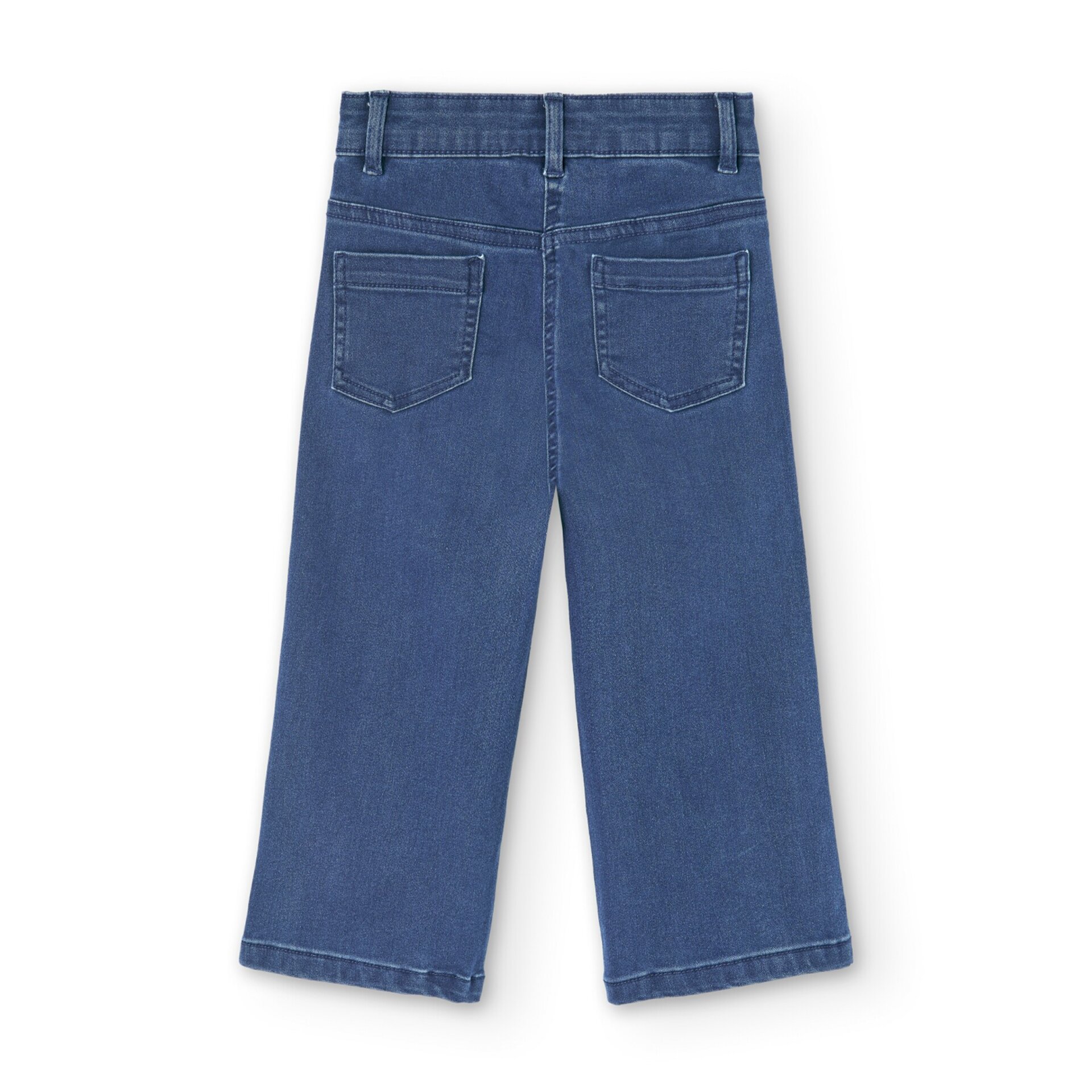 Pantalón denim elástico azul - 2