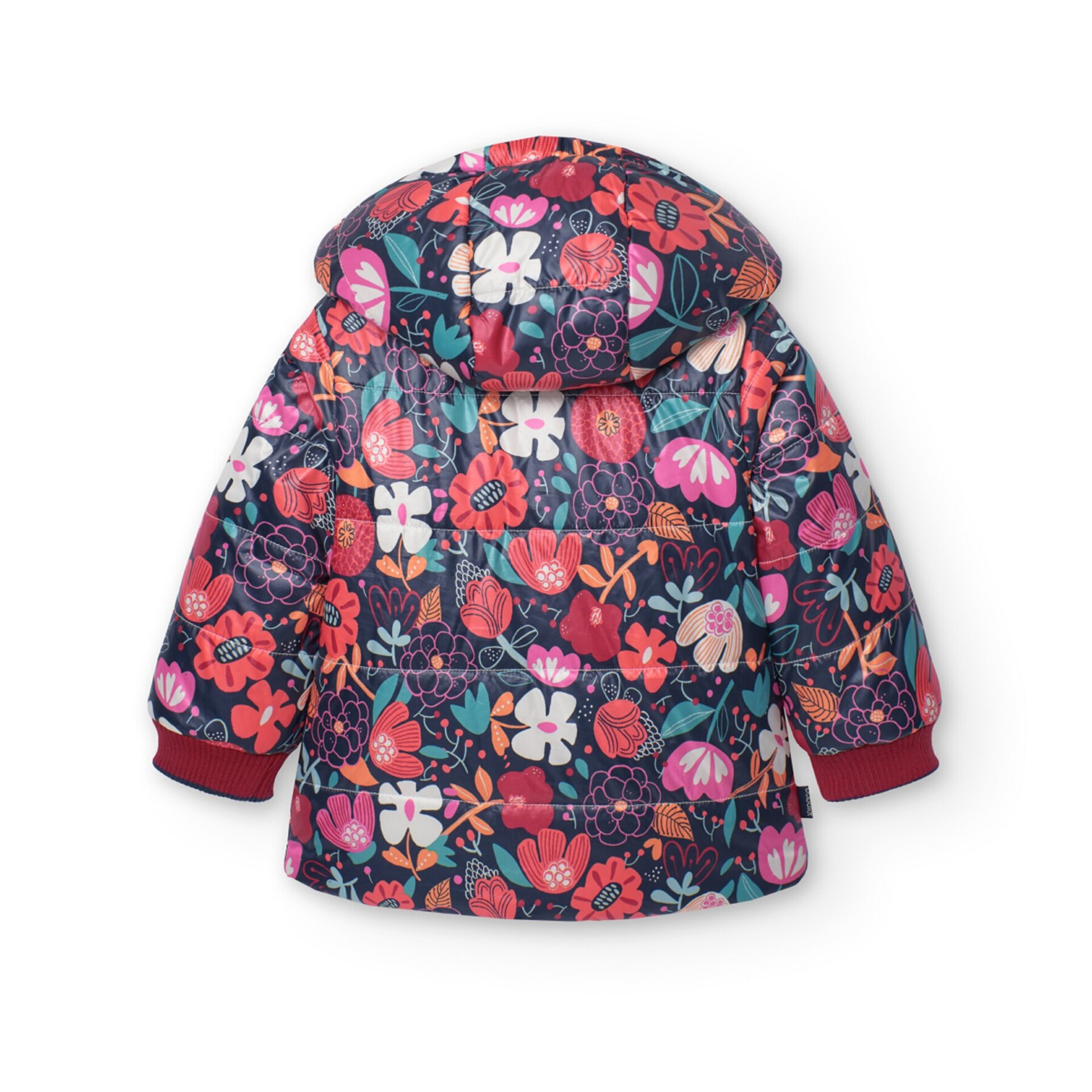 Parka reversible niña estampado flores - 4
