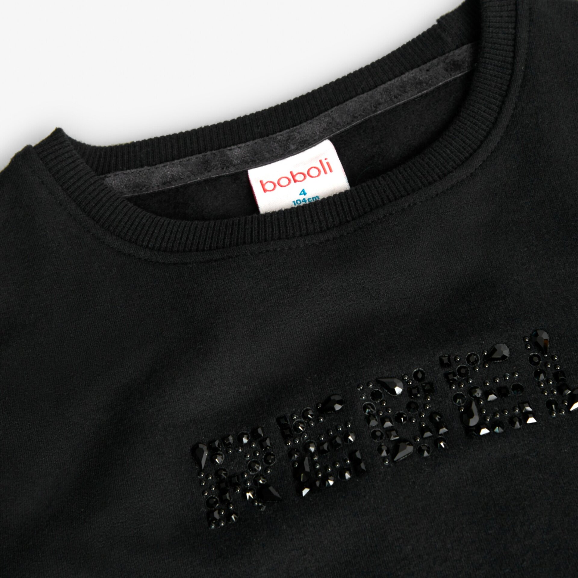 Sudadera felpa elástica negra - 3