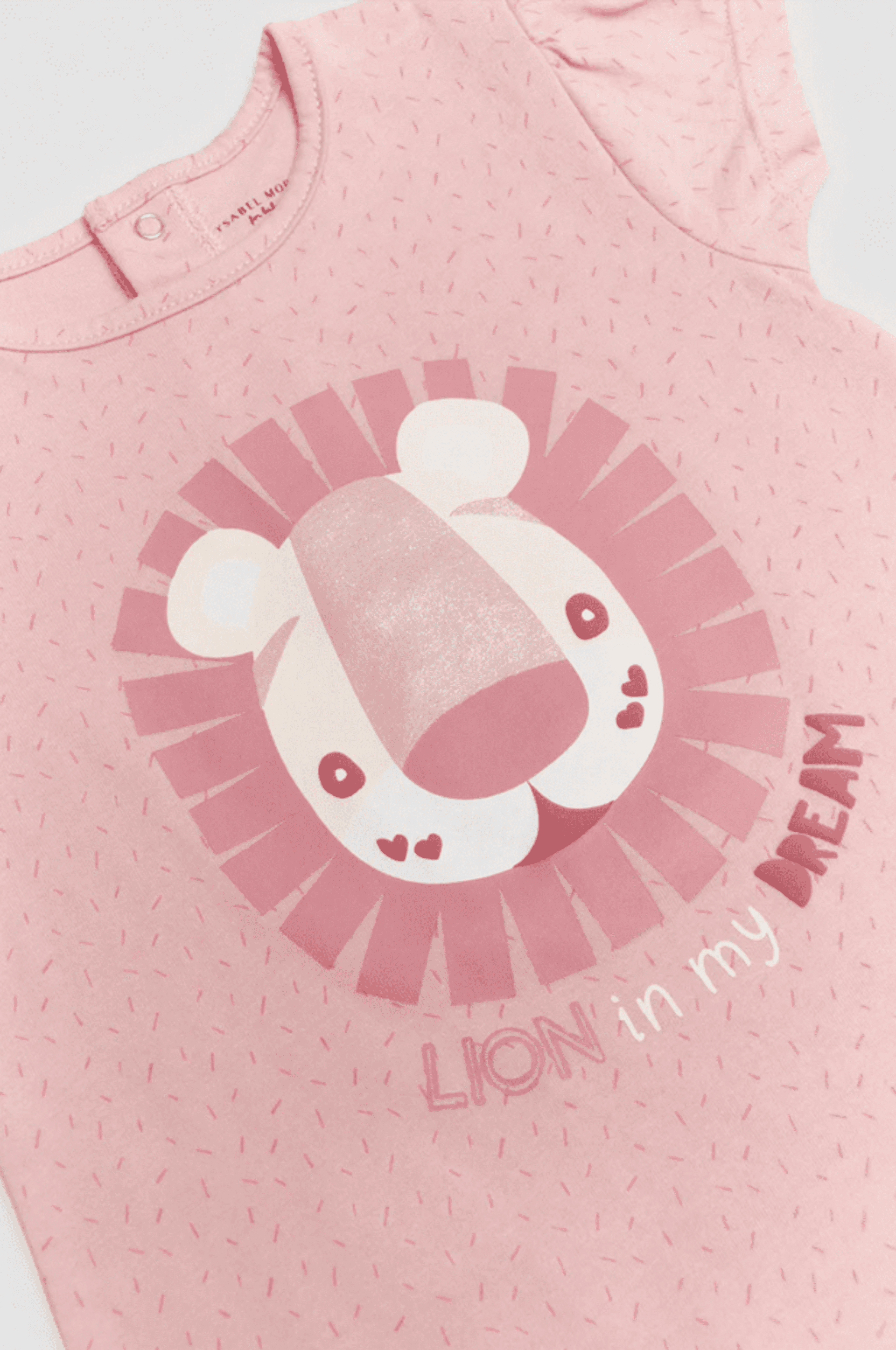 Conjunto bebé camiseta manga corta y cubrepañal volantes Safari Dream - 4