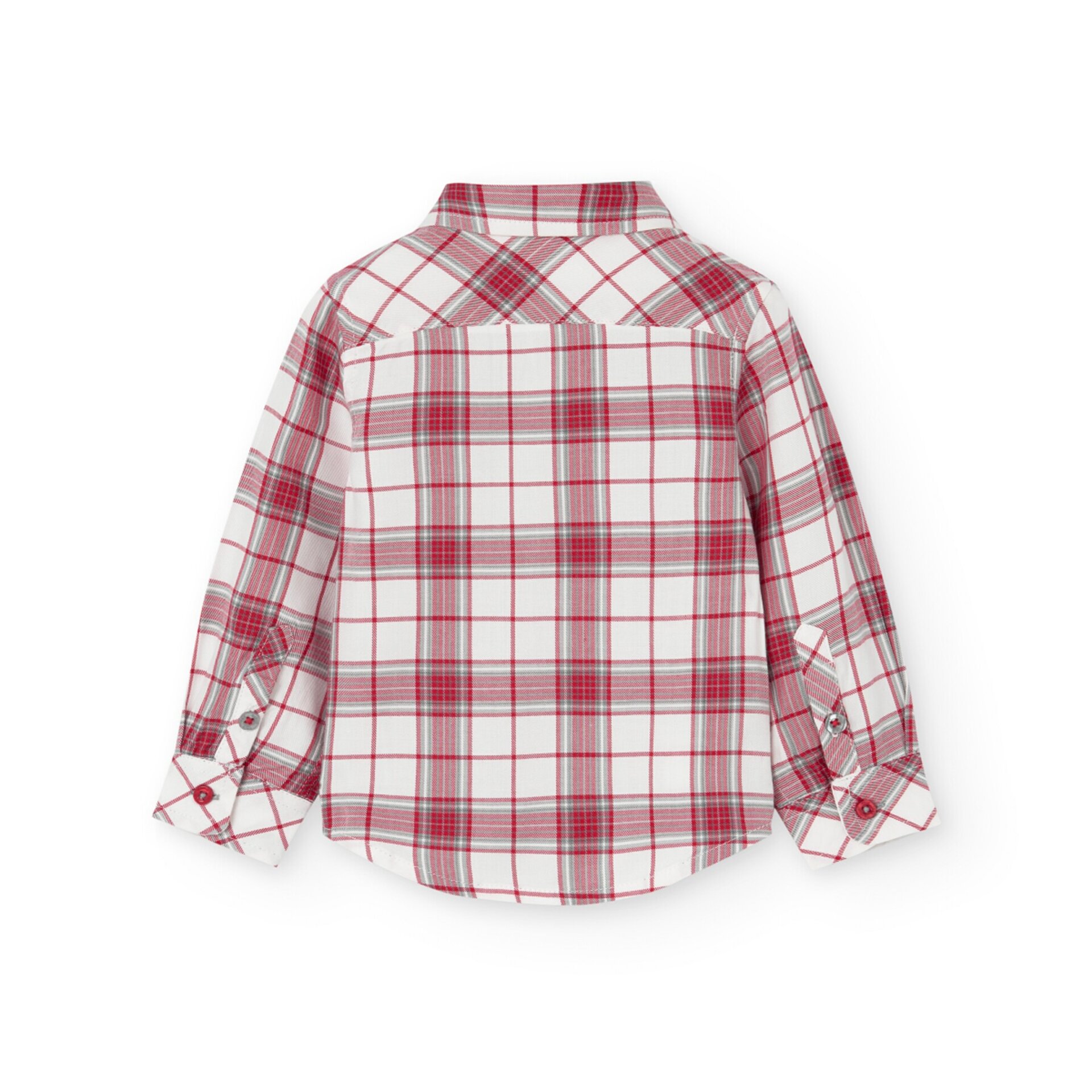 Camisa popelín cuadros rojo - 2