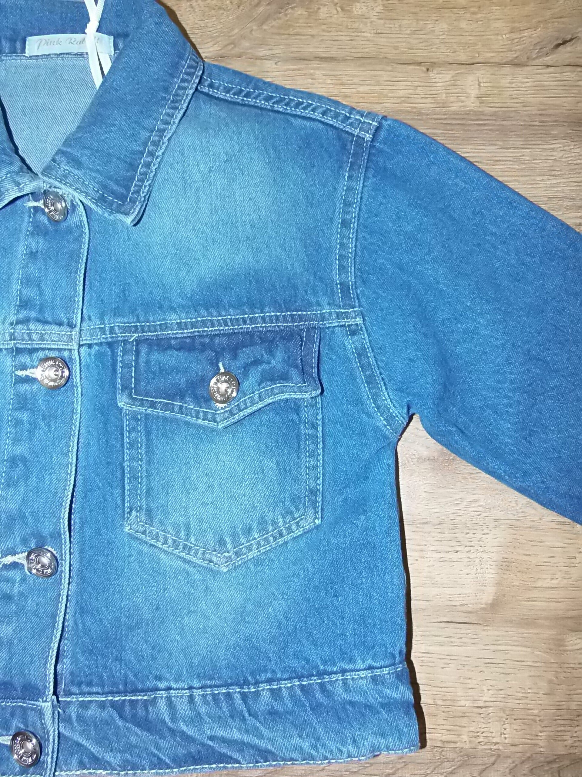 Chaqueta Vaquera para Niña – En Blanco o Azul Denim - 3