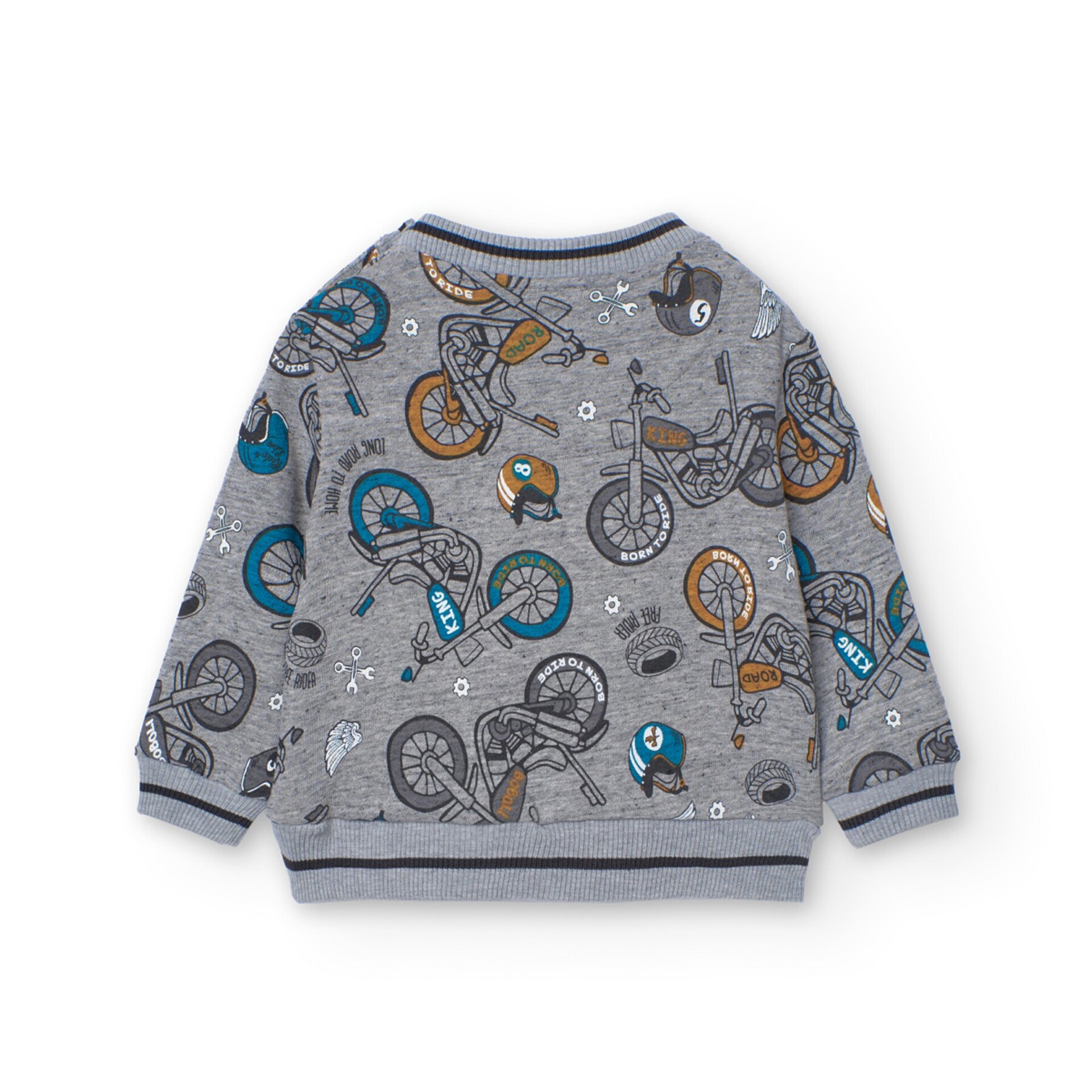 Sudadera felpa estampado motos (2A) - 2