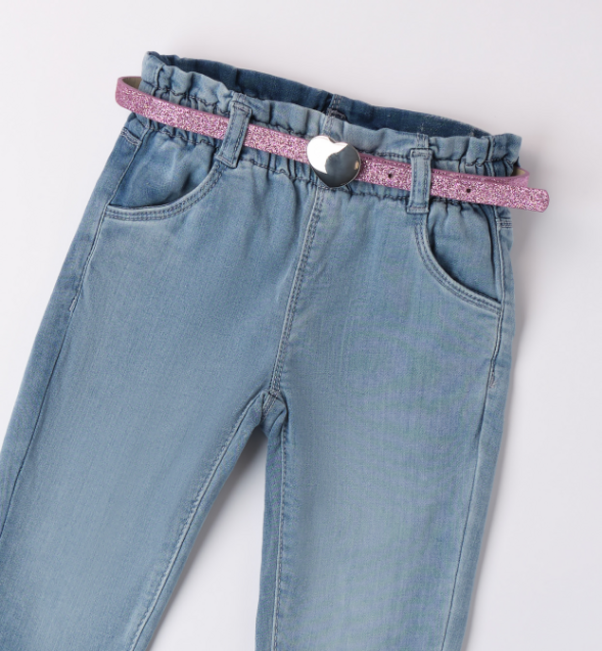 Denim claro con cinturón - 3