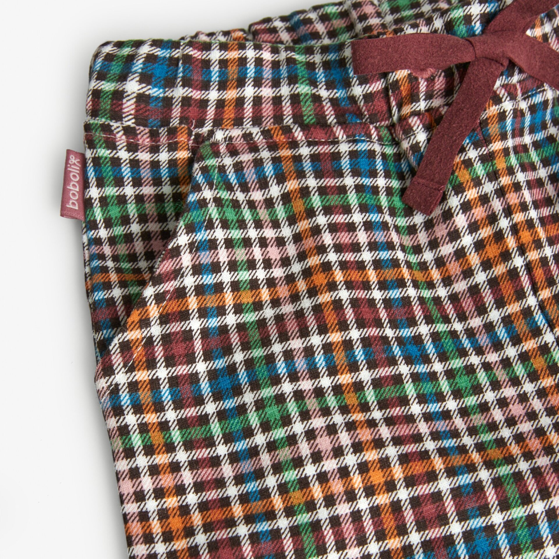 Pantalón punto cuadros niña multicolor (5A) - 3