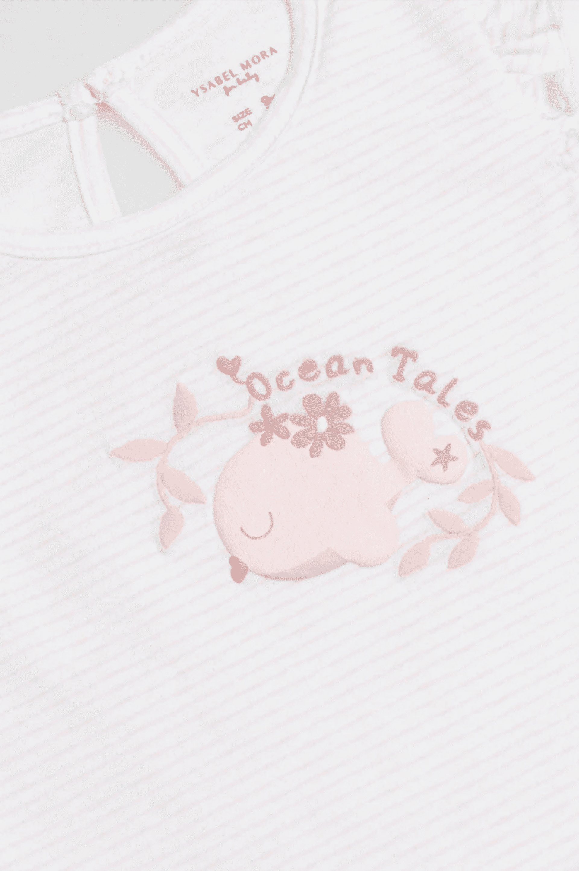 Conjunto de bebé corto sin mangas Ocean Tales rosa - 6