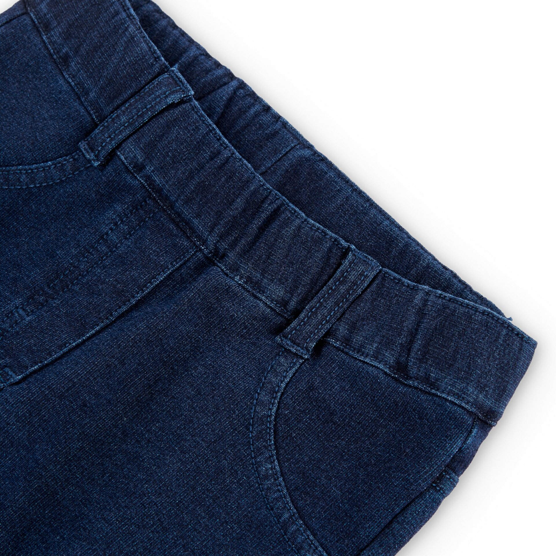 Pantalón felpa denim azul oscuro - 3